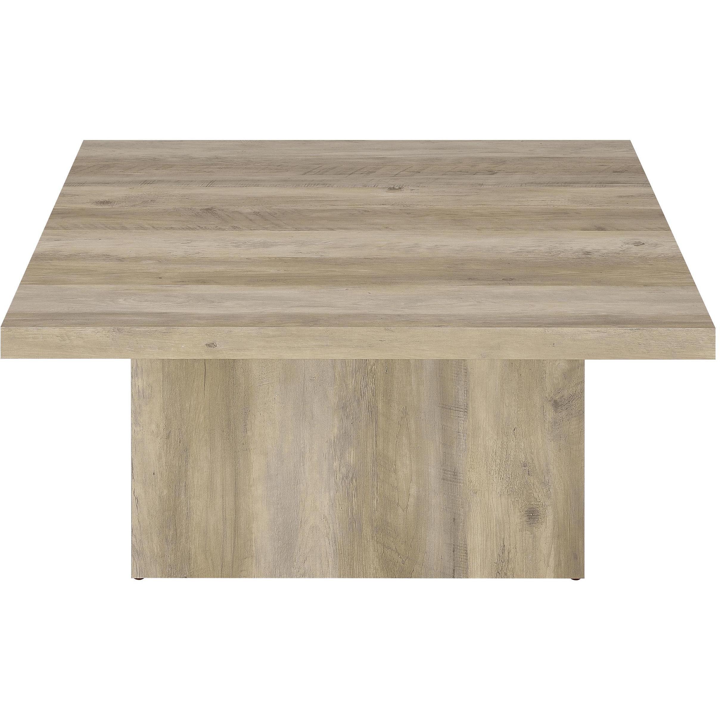  Coaster Furniture Devar 710878-S2 2-piece Square Coffee End Table Set - Distressed Pine IMAGE 9