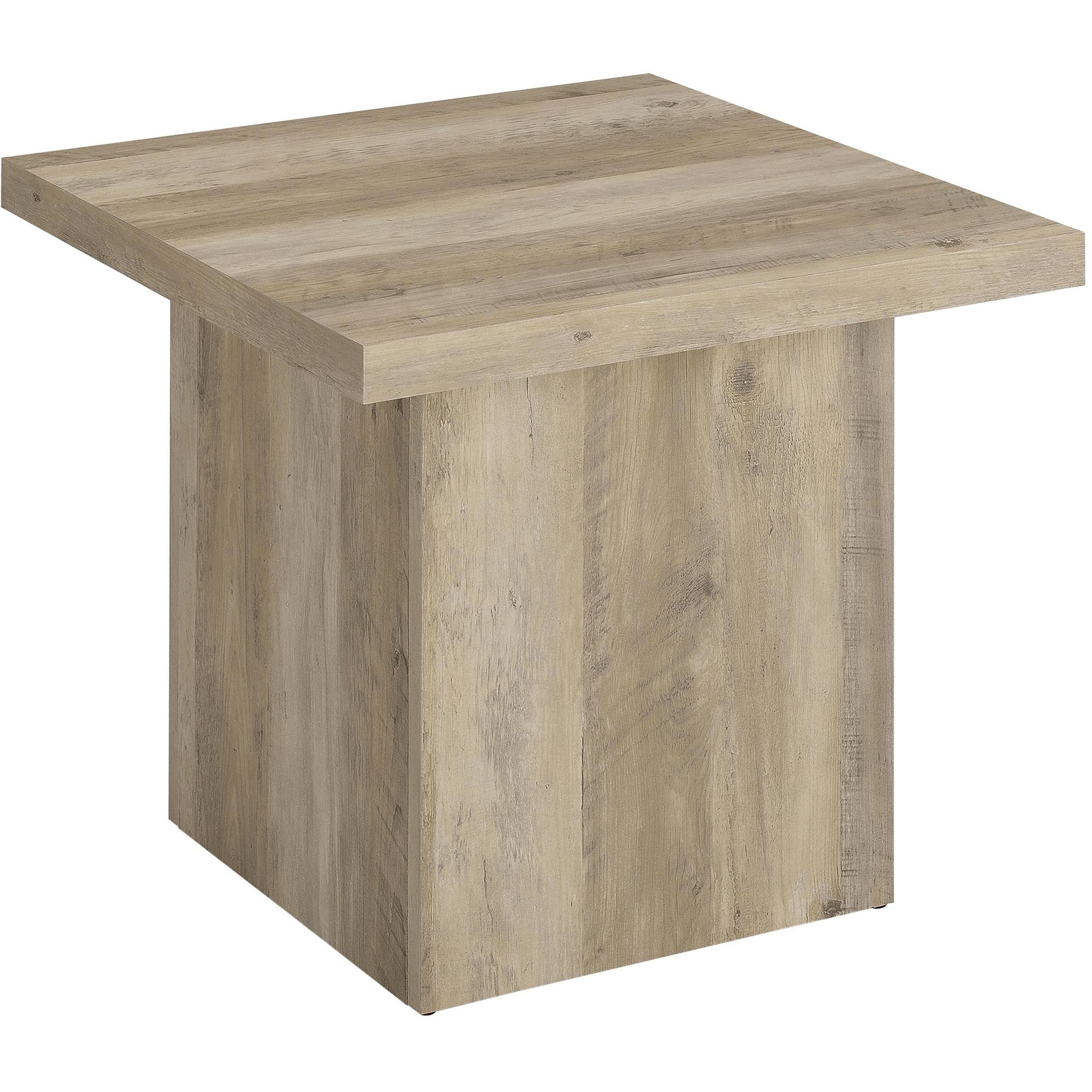  Coaster Furniture Devar 710878-S3 3-piece Square Coffee End Table Set - Distressed Pine IMAGE 3
