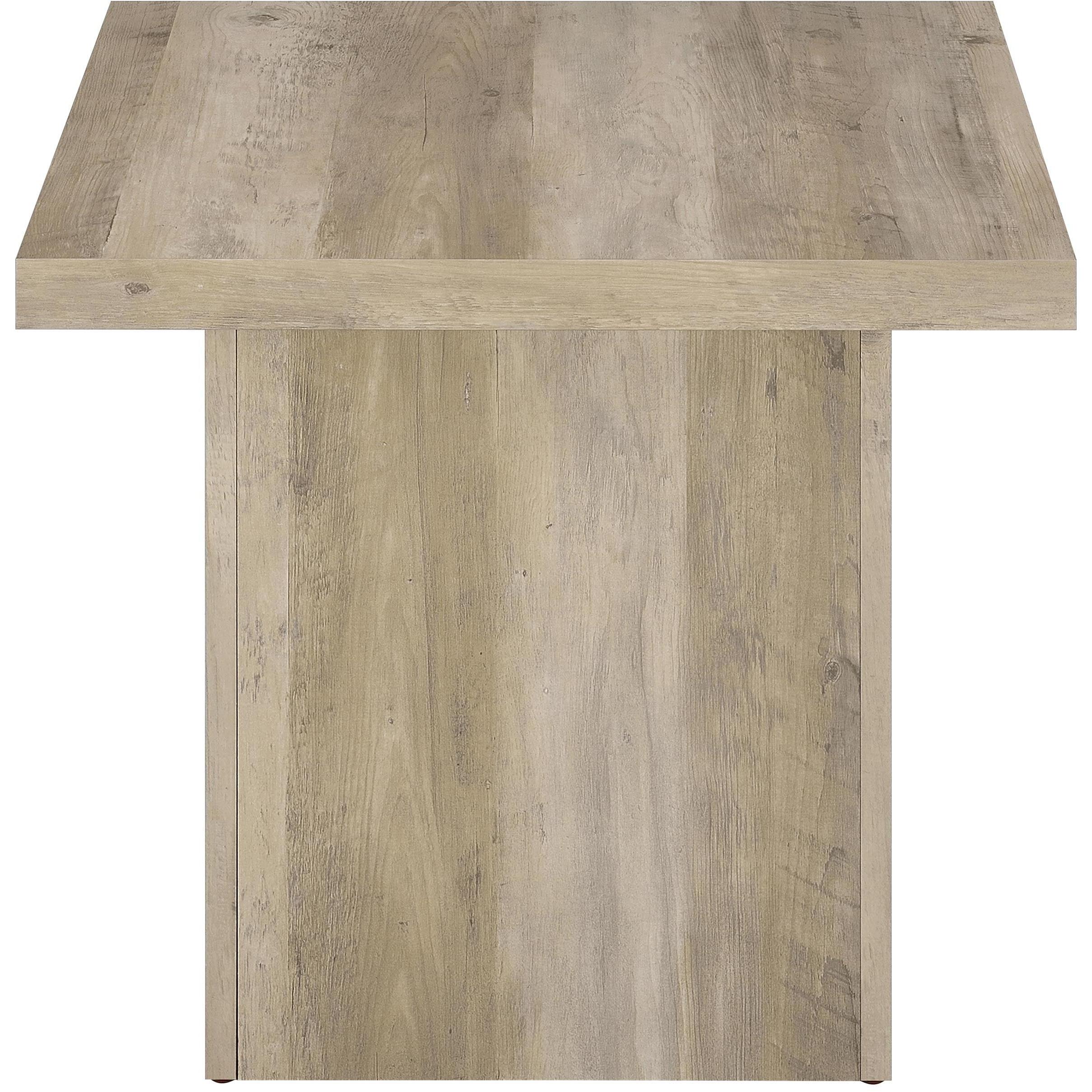  Coaster Furniture Devar 710878-S3 3-piece Square Coffee End Table Set - Distressed Pine IMAGE 6