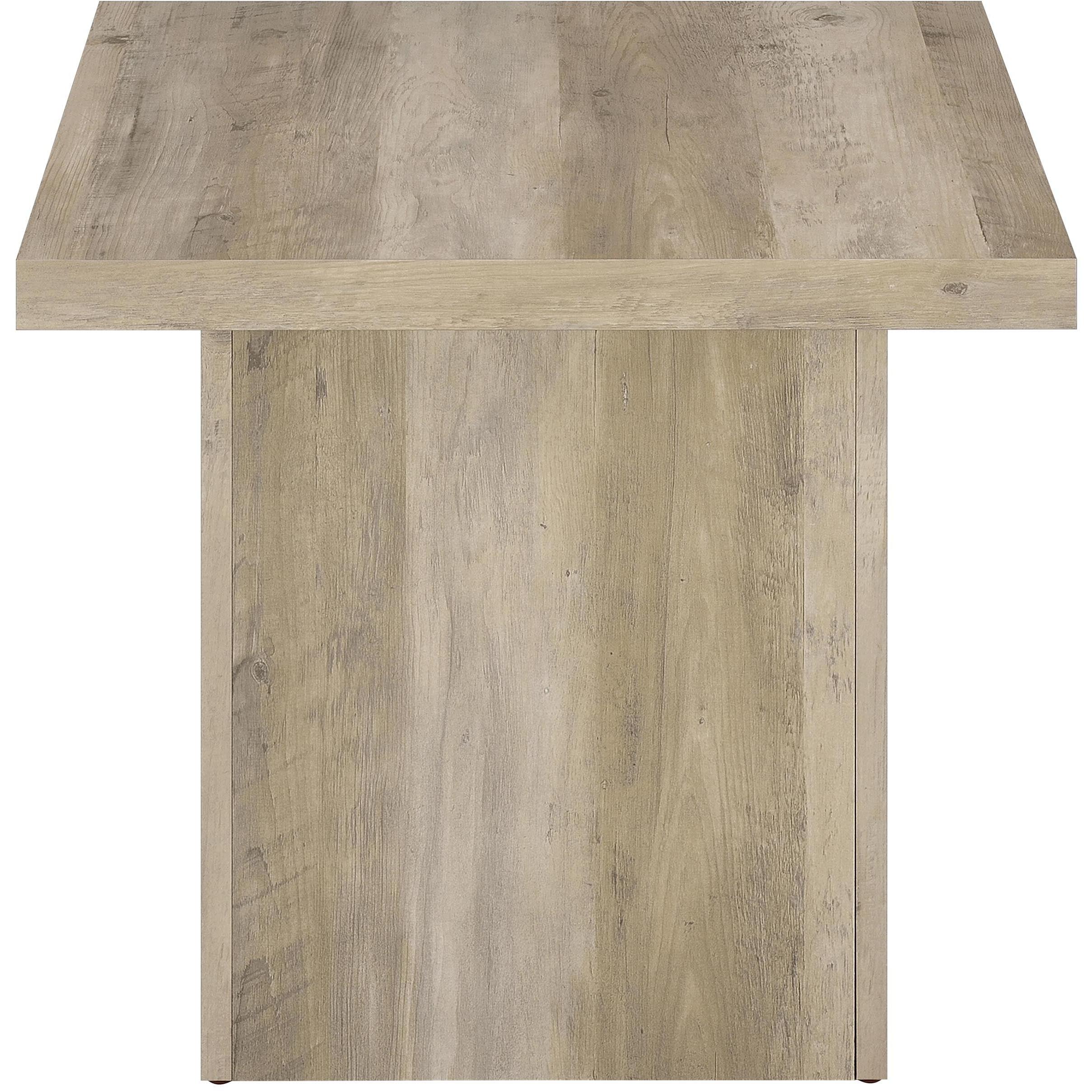  Coaster Furniture Devar 710878-S3 3-piece Square Coffee End Table Set - Distressed Pine IMAGE 7