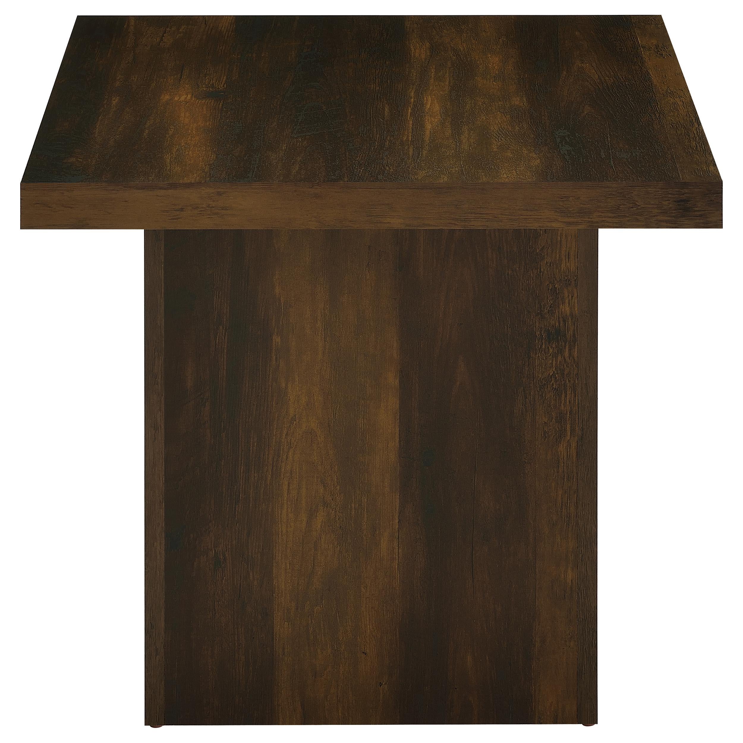  Coaster Furniture Devar 710887 Square Engineered Wood End Table - Dark Pine IMAGE 4