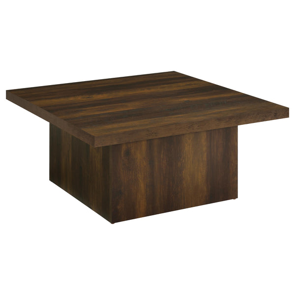 Coaster Furniture Devar 710888 Square Engineered Wood Coffee Table - Dark Pine