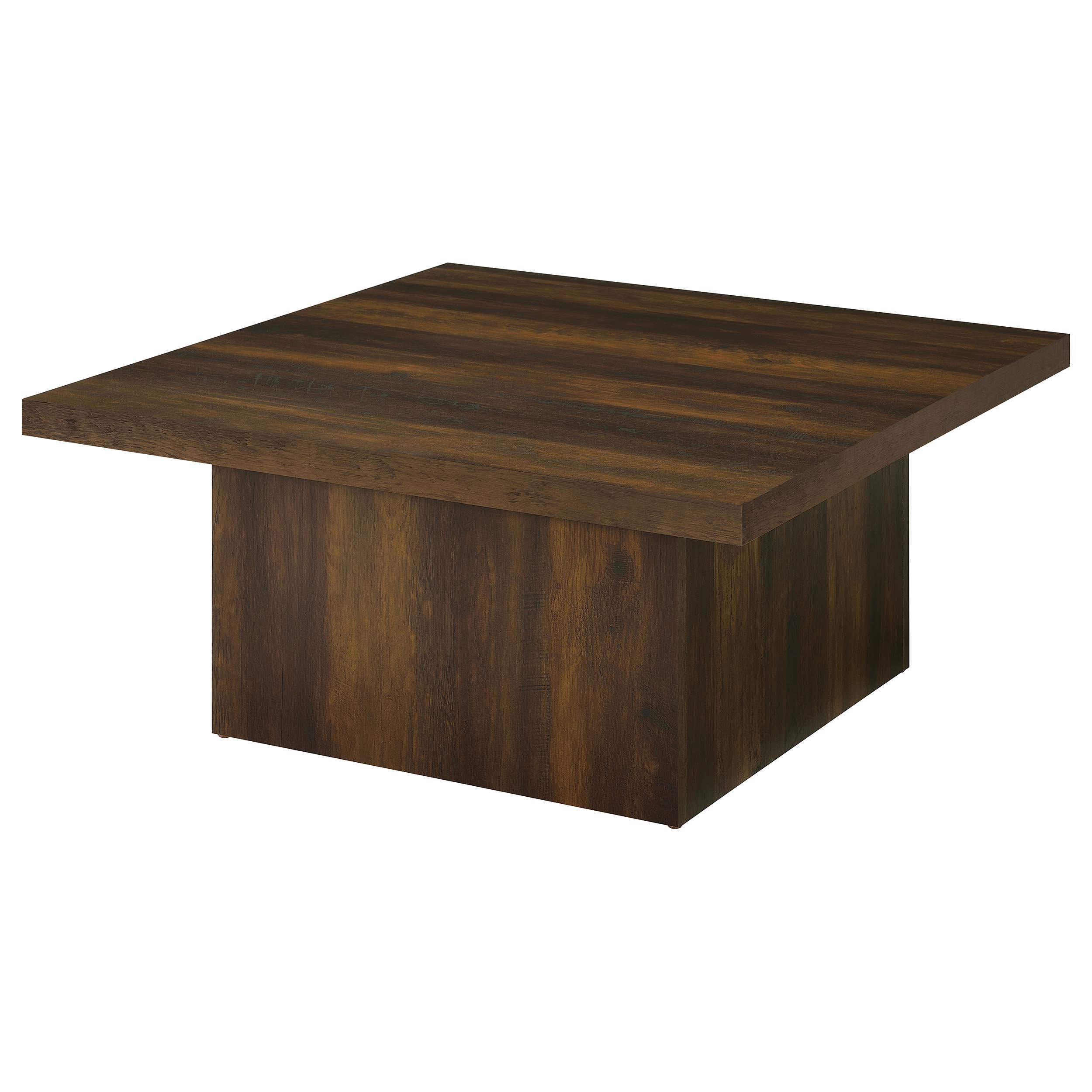  Coaster Furniture Devar 710888 Square Engineered Wood Coffee Table - Dark Pine IMAGE 2