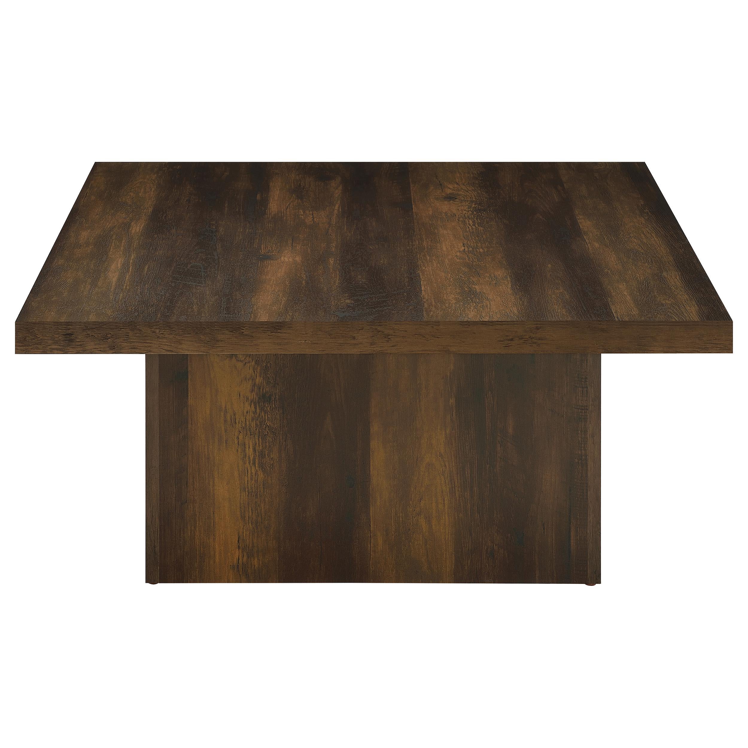  Coaster Furniture Devar 710888 Square Engineered Wood Coffee Table - Dark Pine IMAGE 4