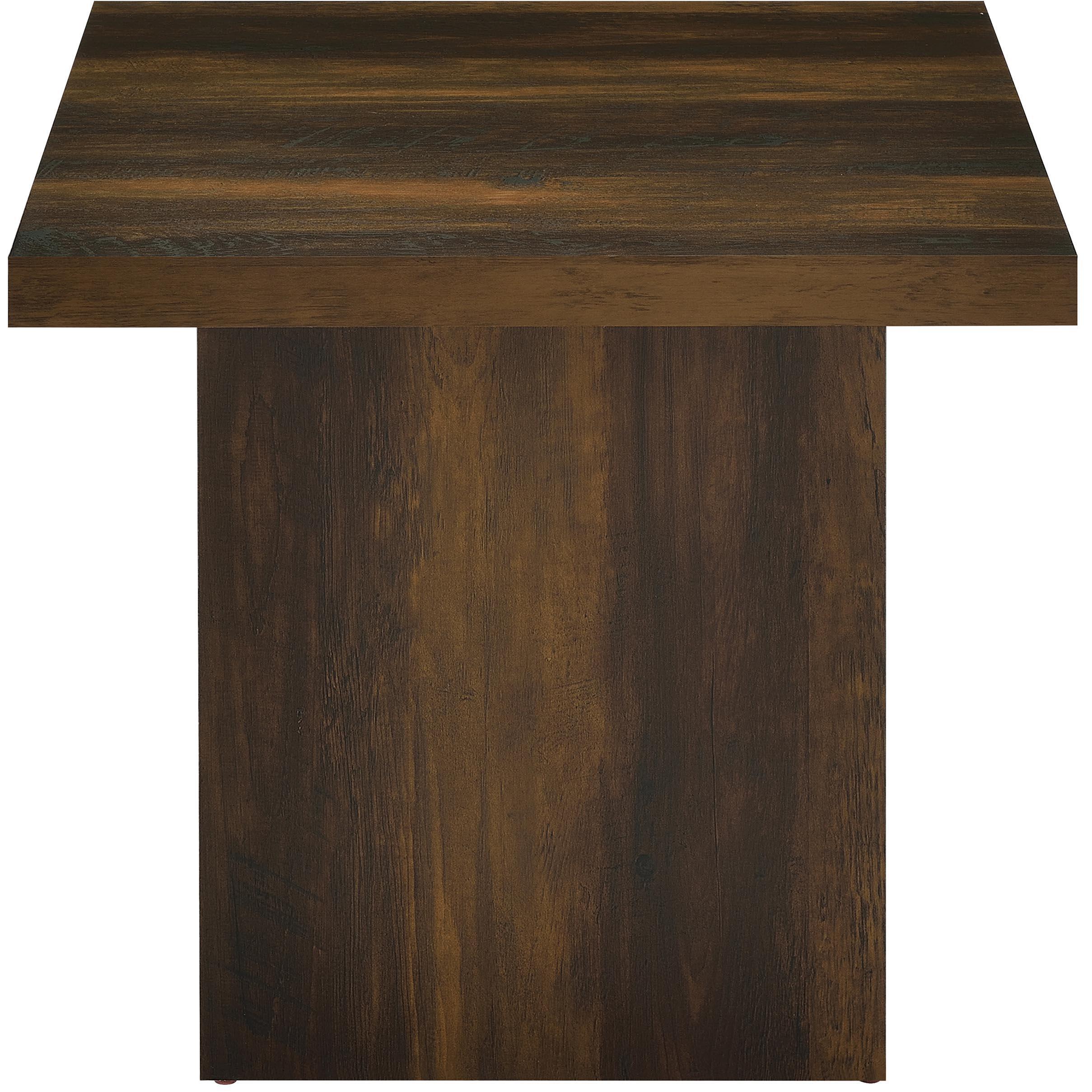  Coaster Furniture Devar 710888-S2 2-piece Square Coffee and End Table Set - Dark Pine IMAGE 4
