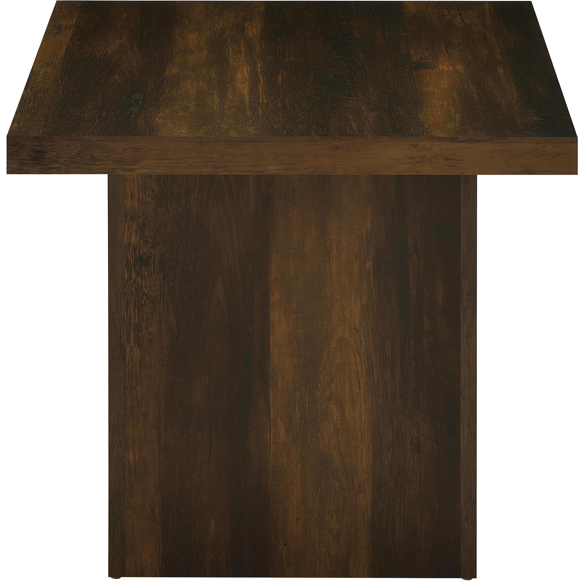  Coaster Furniture Devar 710888-S2 2-piece Square Coffee and End Table Set - Dark Pine IMAGE 6