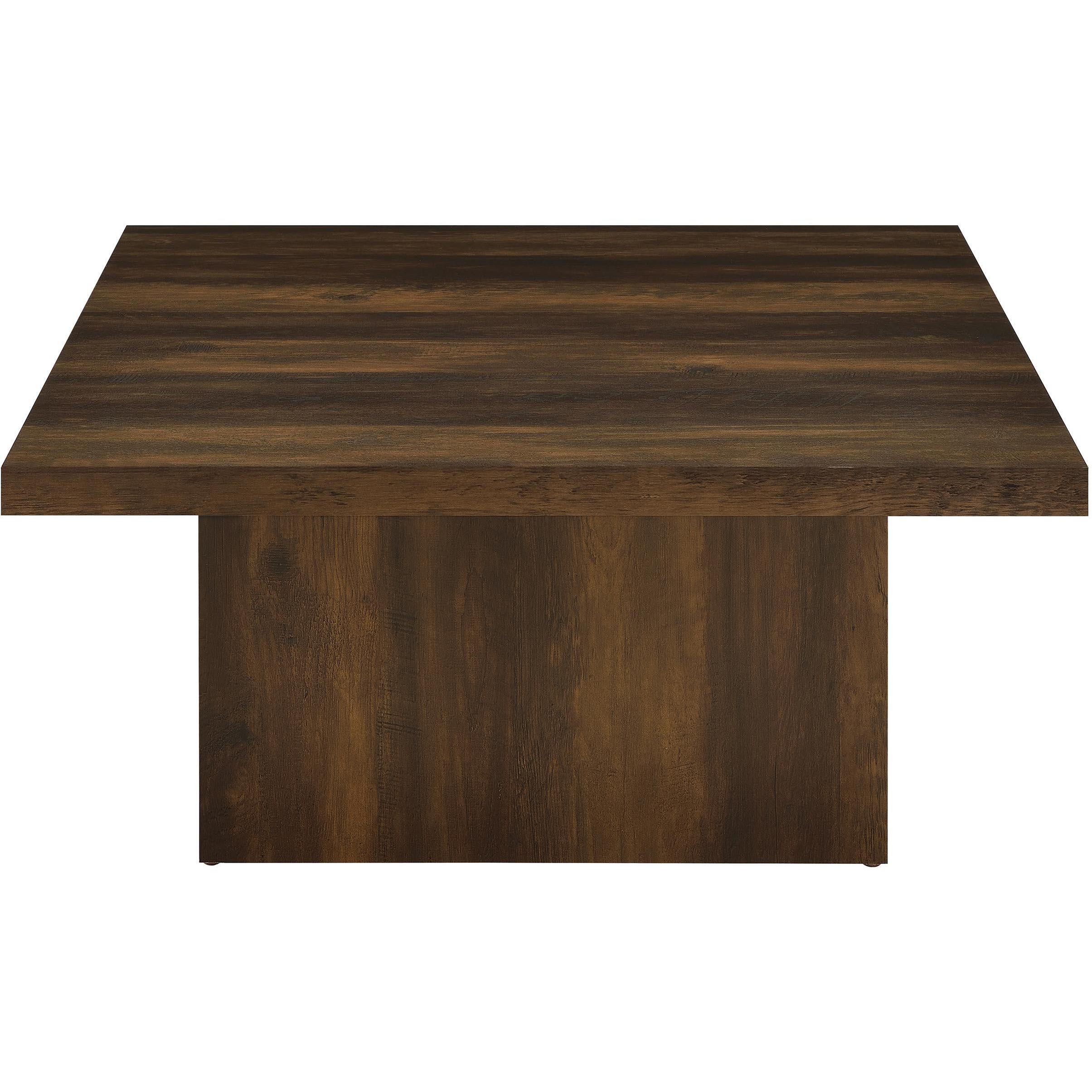  Coaster Furniture Devar 710888-S2 2-piece Square Coffee and End Table Set - Dark Pine IMAGE 9