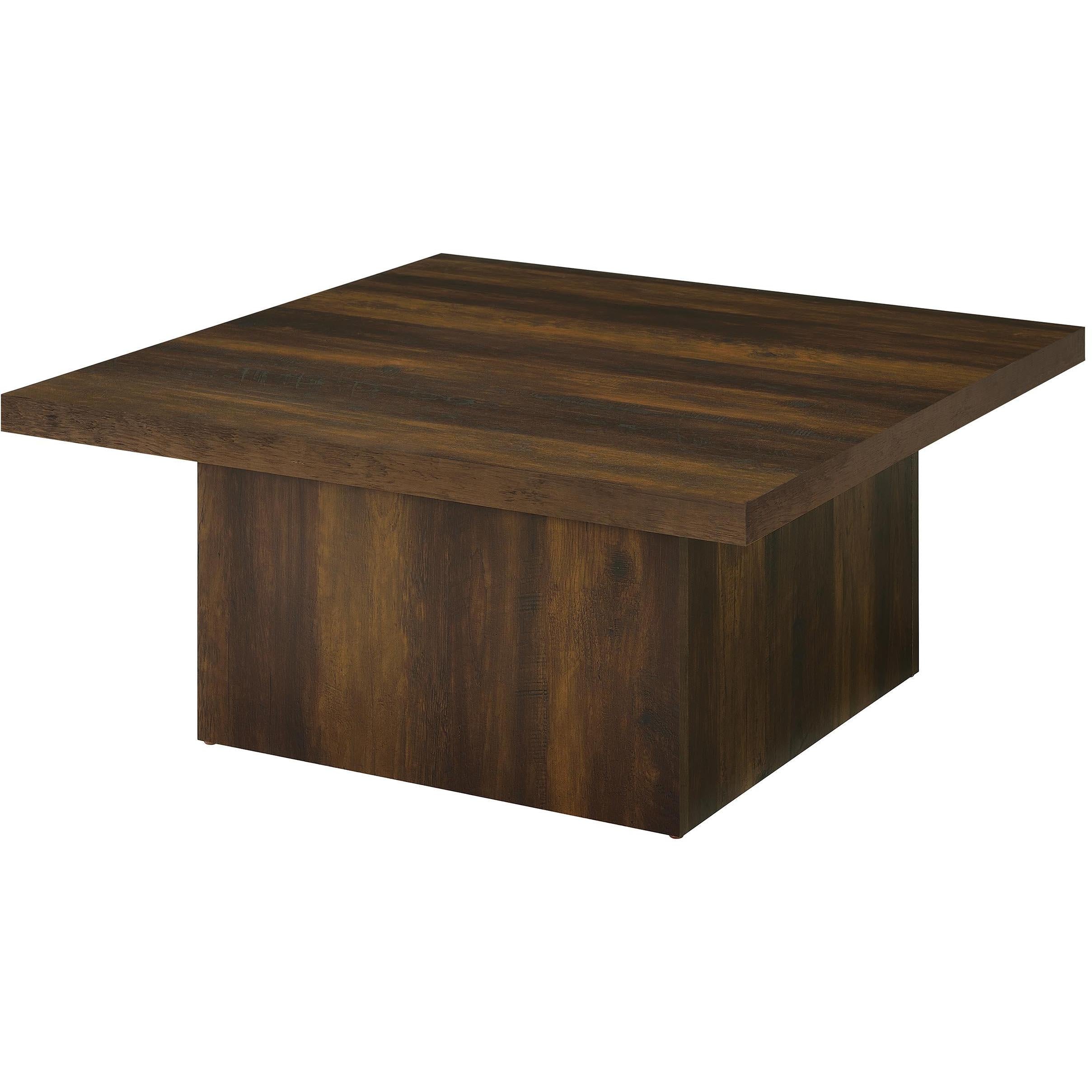  Coaster Furniture Devar 710888-S3 3-piece Square Coffee and End Table Set - Dark Pine IMAGE 10