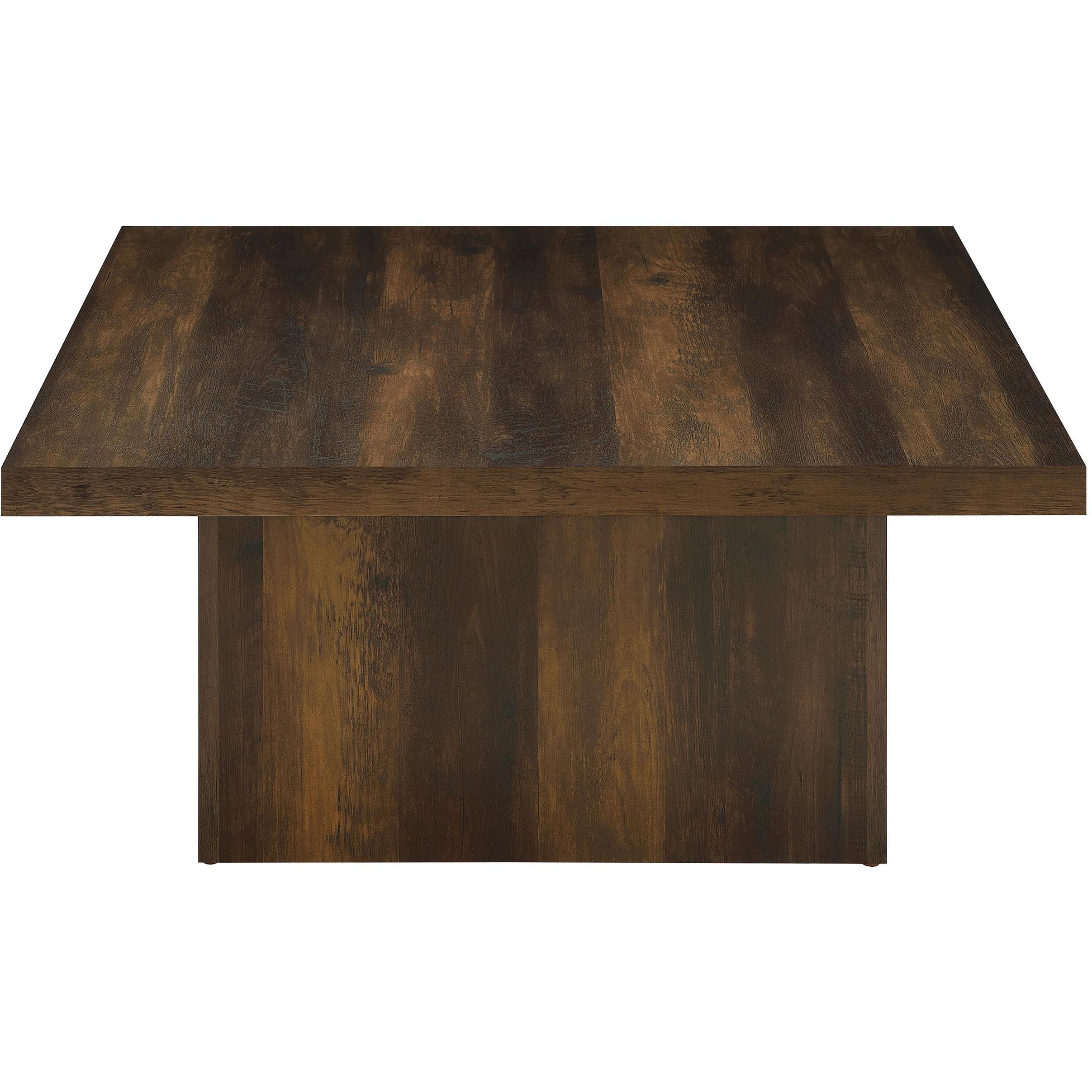  Coaster Furniture Devar 710888-S3 3-piece Square Coffee and End Table Set - Dark Pine IMAGE 11