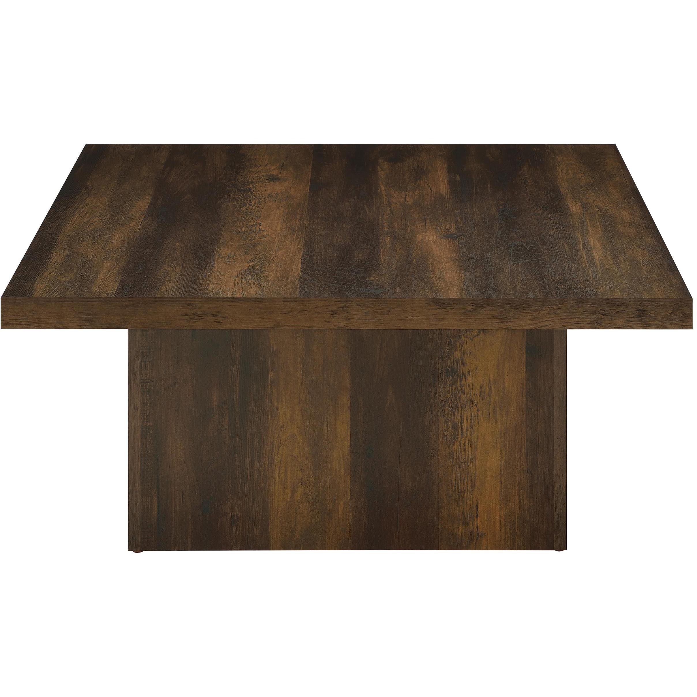  Coaster Furniture Devar 710888-S3 3-piece Square Coffee and End Table Set - Dark Pine IMAGE 12