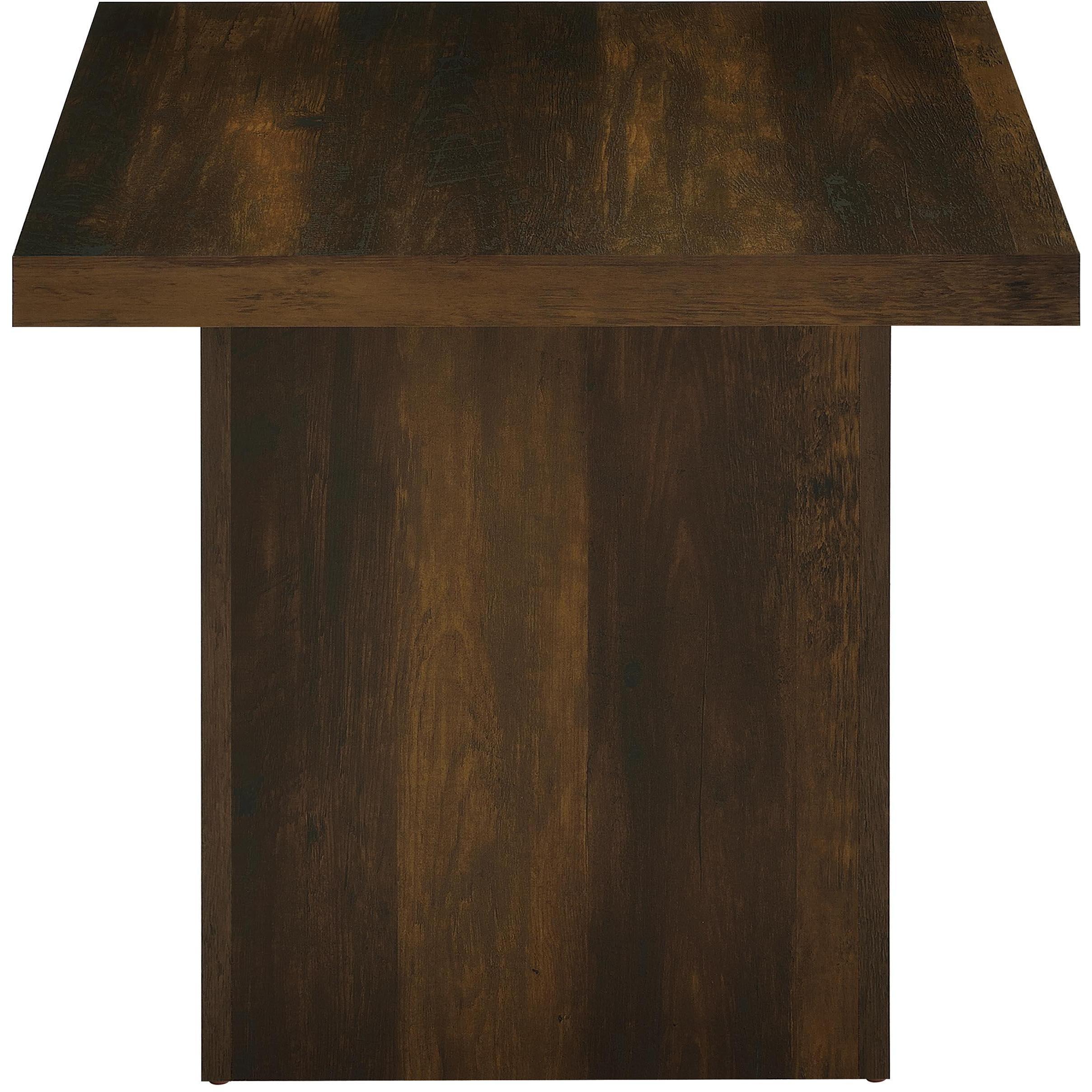  Coaster Furniture Devar 710888-S3 3-piece Square Coffee and End Table Set - Dark Pine IMAGE 7