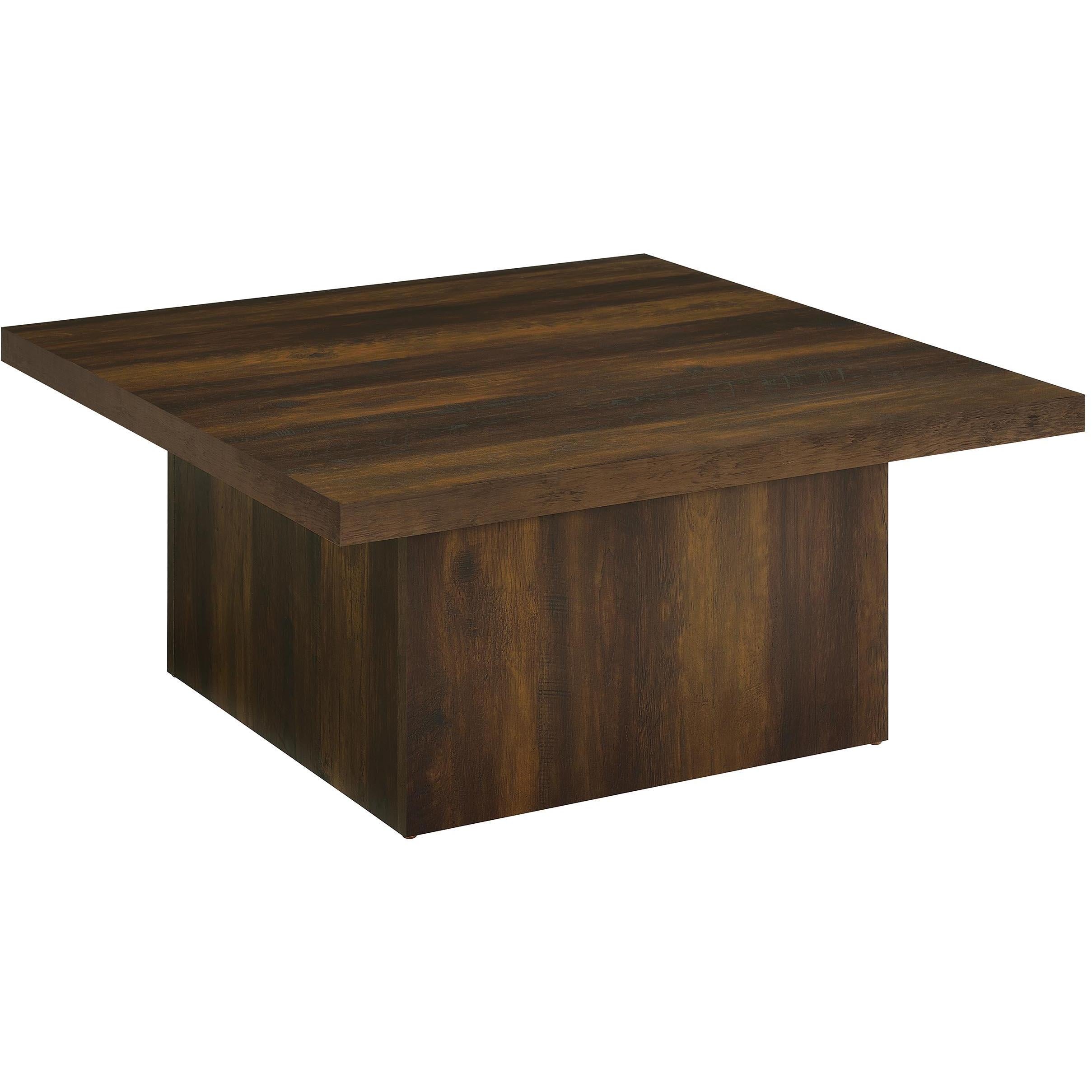  Coaster Furniture Devar 710888-S3 3-piece Square Coffee and End Table Set - Dark Pine IMAGE 8