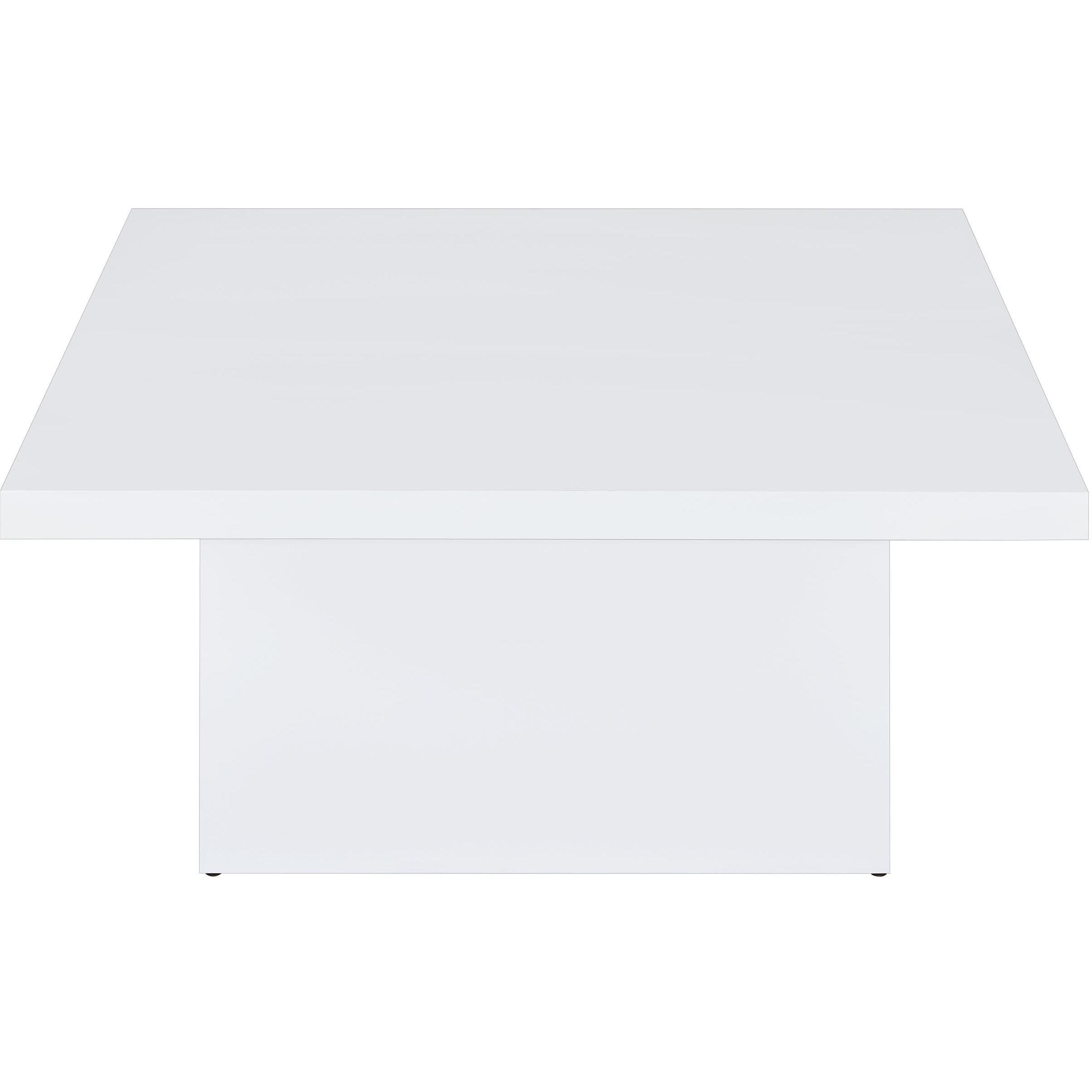  Coaster Furniture Devar 710898-S2 2-piece Square Coffee End Table Set - White High Gloss IMAGE 9
