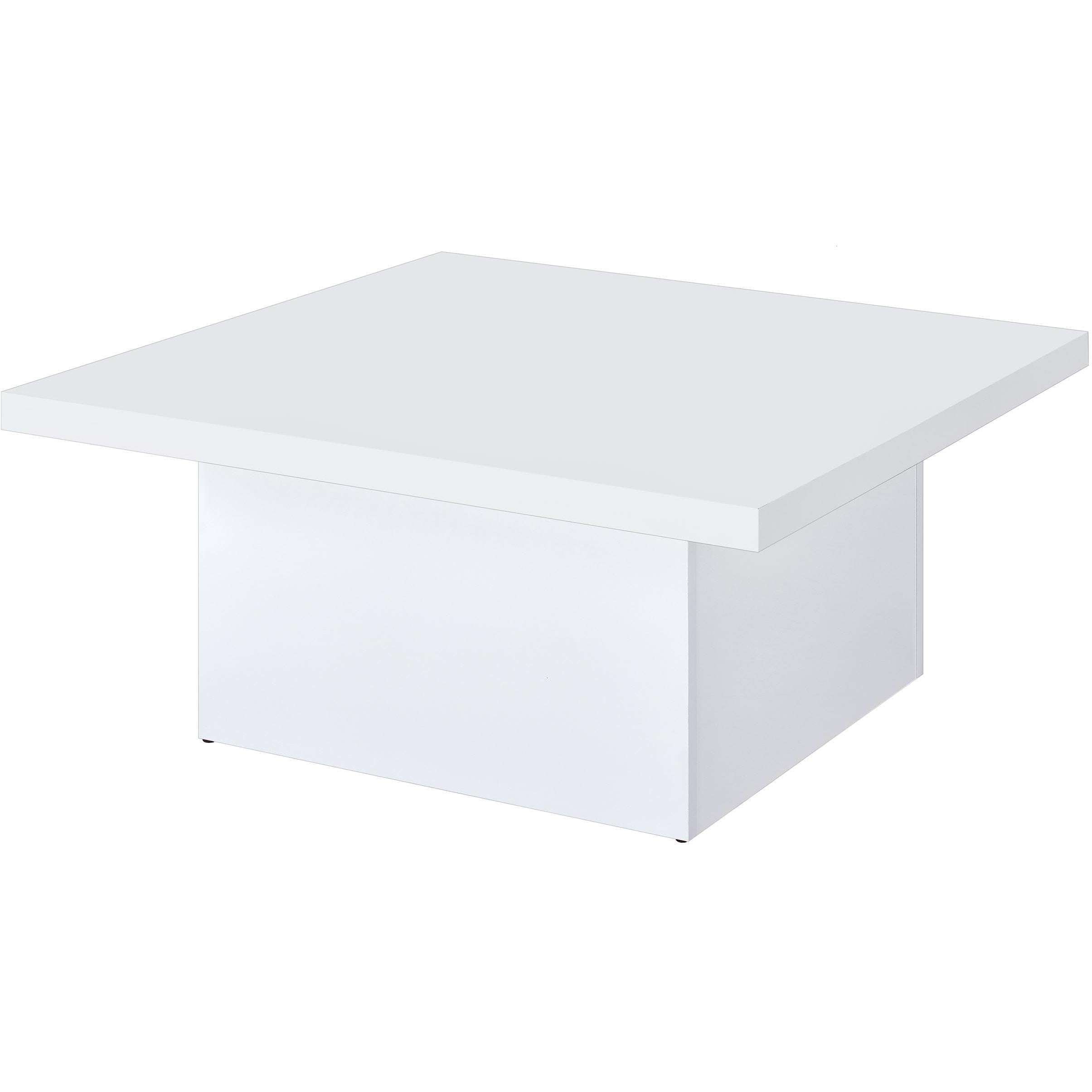  Coaster Furniture Devar 710898-S3 3-piece Square Coffee End Table Set - White High Gloss IMAGE 10