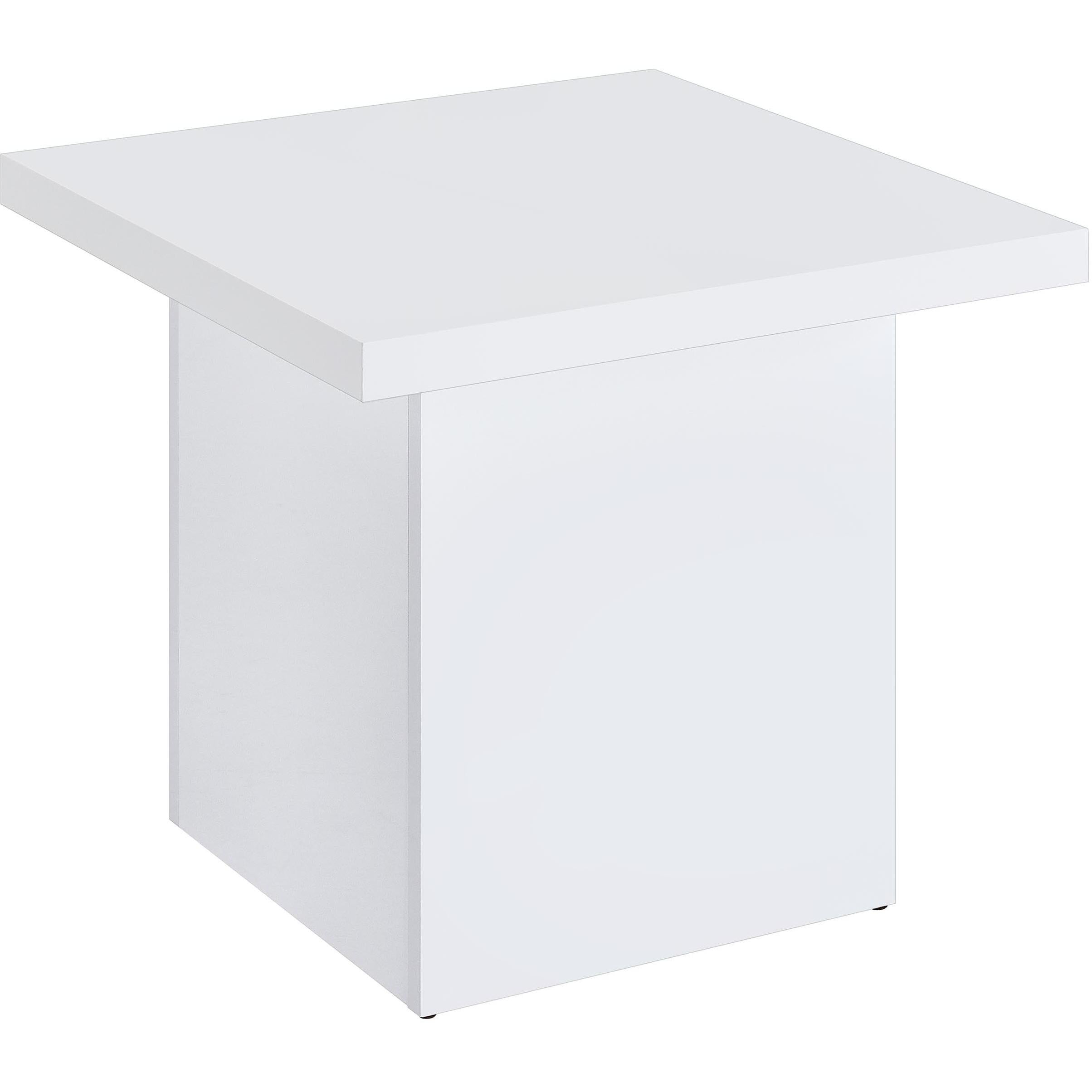  Coaster Furniture Devar 710898-S3 3-piece Square Coffee End Table Set - White High Gloss IMAGE 3