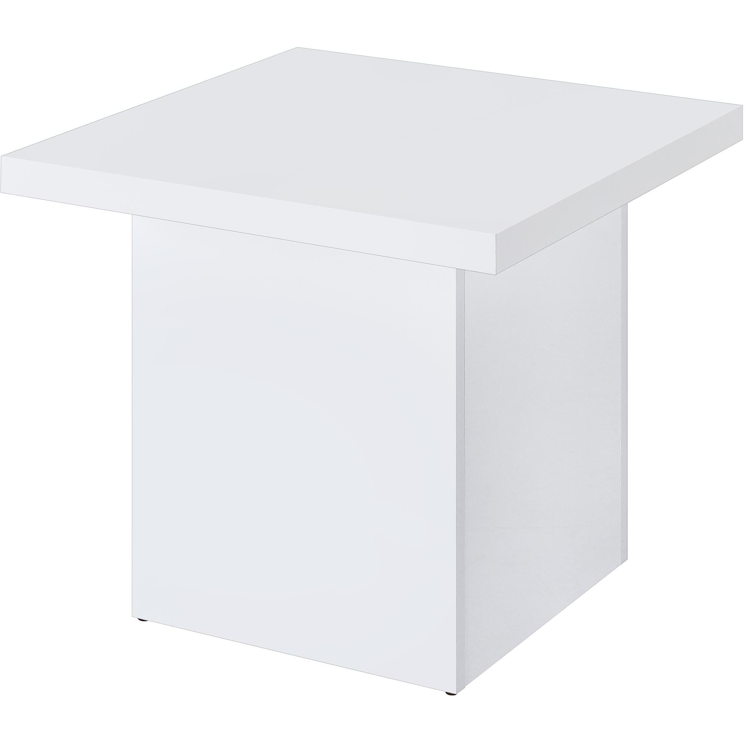  Coaster Furniture Devar 710898-S3 3-piece Square Coffee End Table Set - White High Gloss IMAGE 5