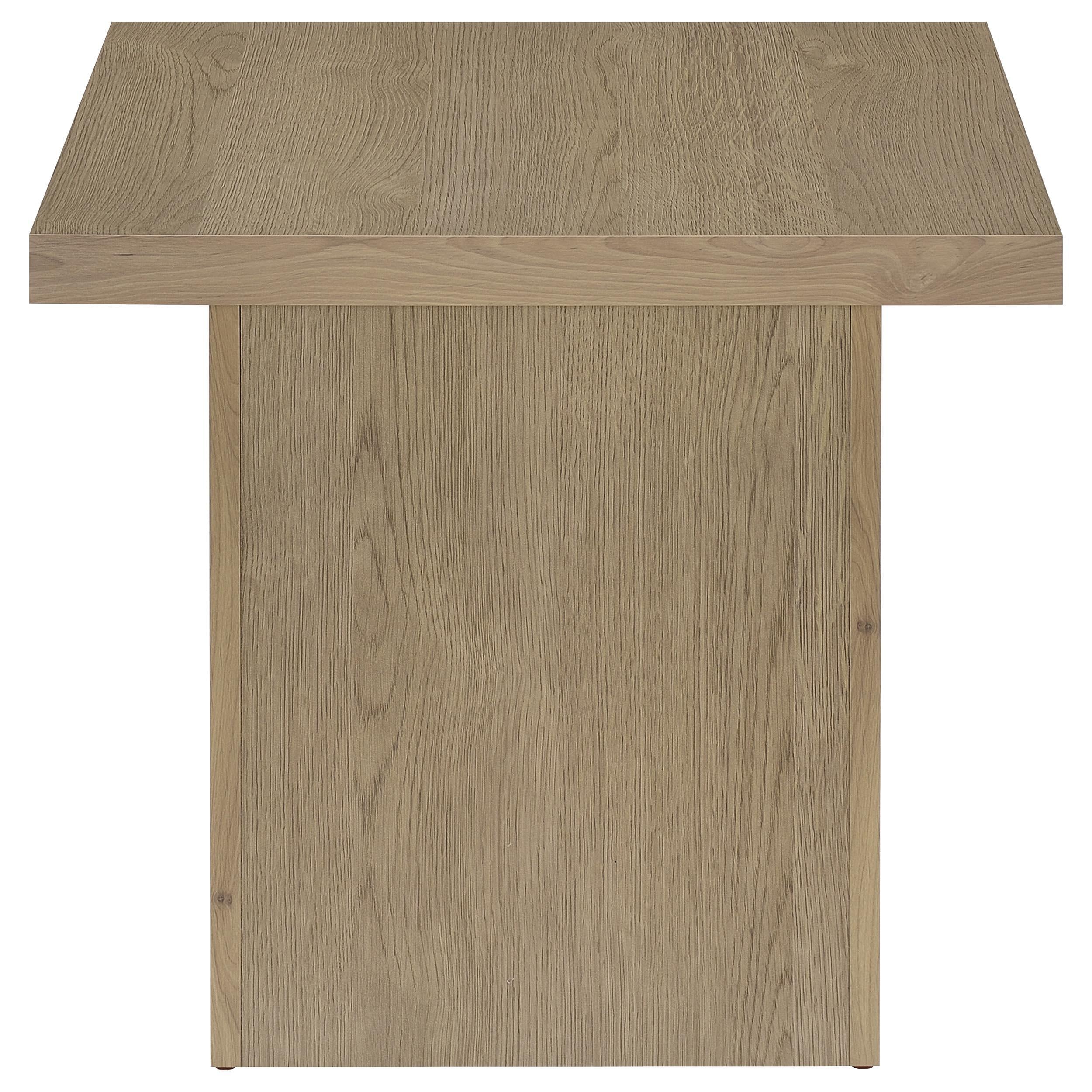  Coaster Furniture Devar 710917 Square Engineered Wood End Table - Latte IMAGE 6