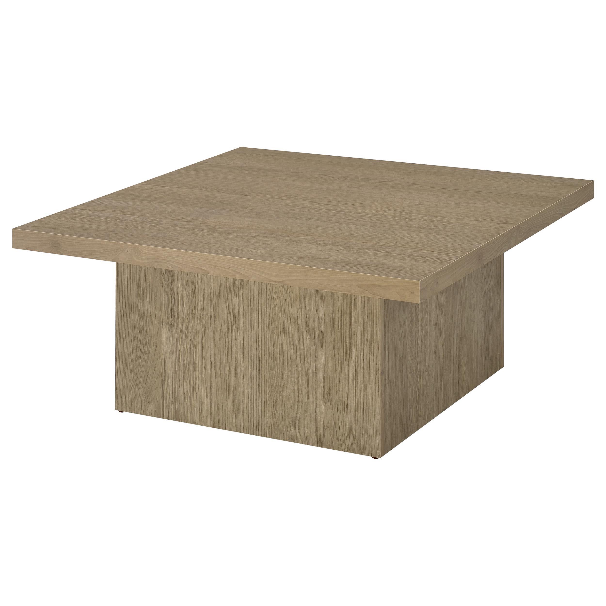  Coaster Furniture Devar 710918 Square Engineered Wood Coffee Table - Latte IMAGE 2