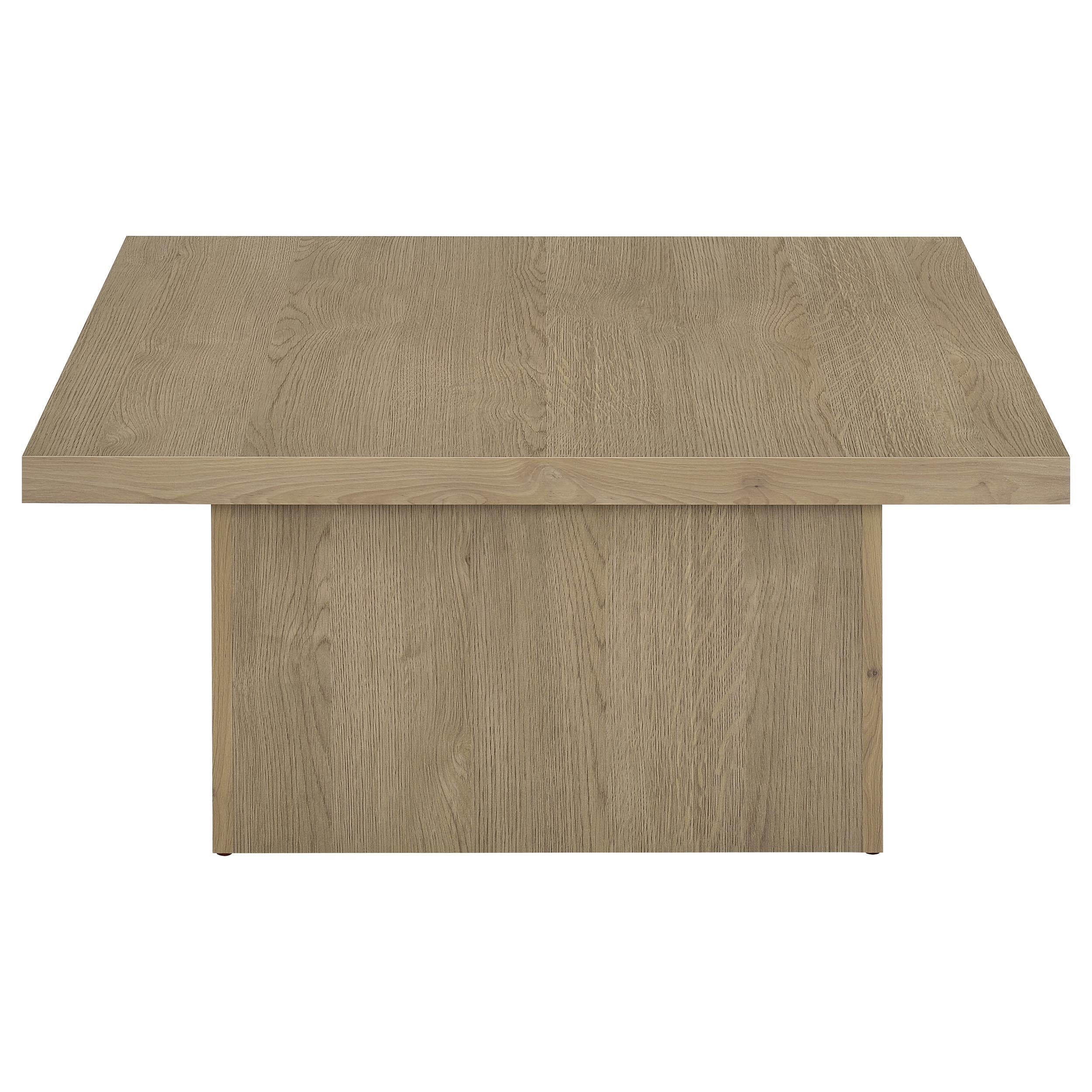  Coaster Furniture Devar 710918 Square Engineered Wood Coffee Table - Latte IMAGE 3