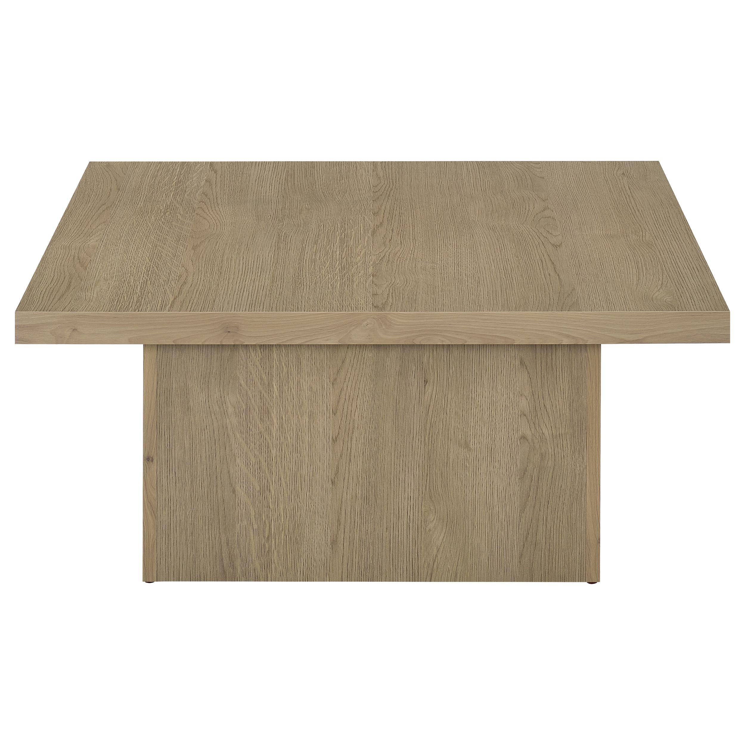  Coaster Furniture Devar 710918 Square Engineered Wood Coffee Table - Latte IMAGE 5