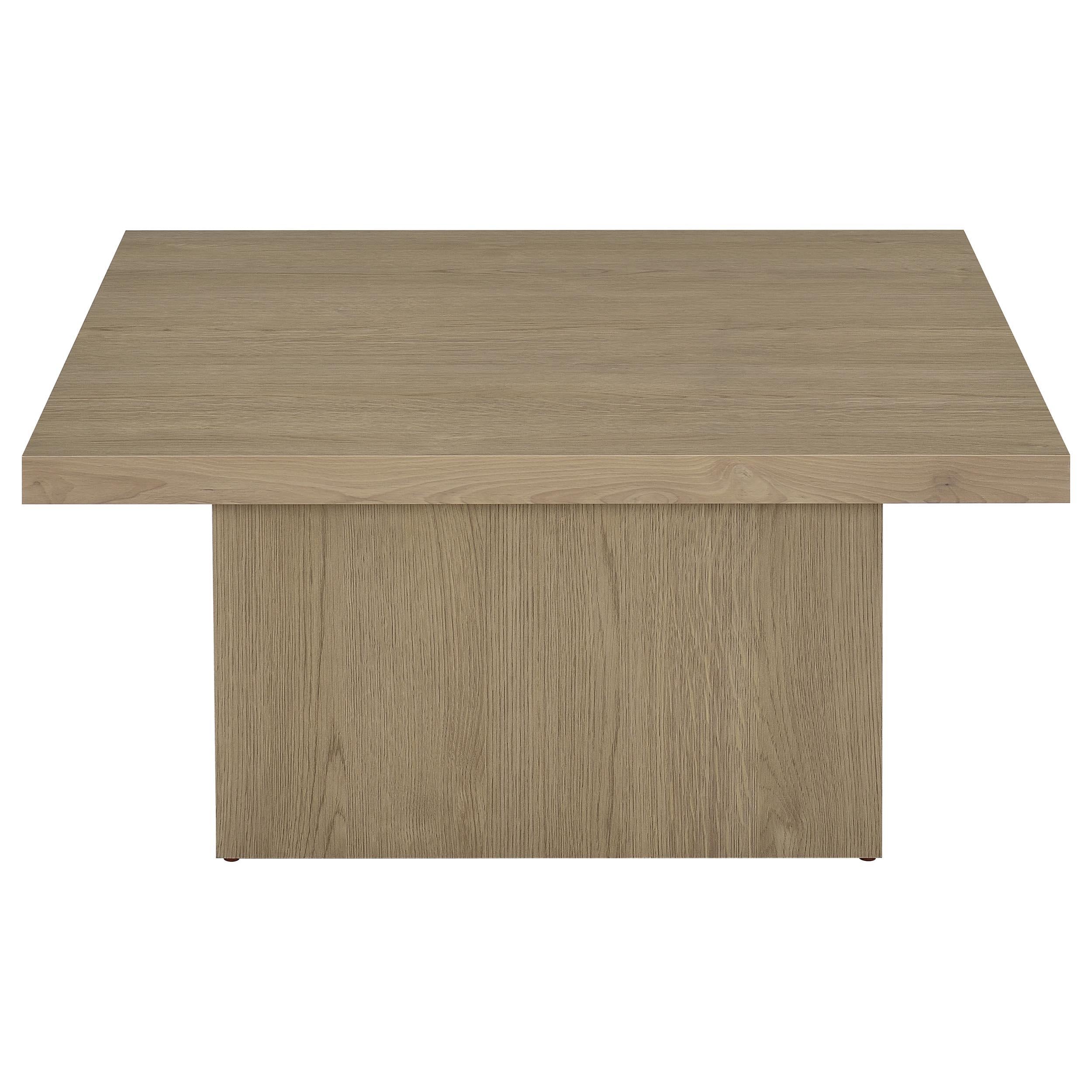  Coaster Furniture Devar 710918 Square Engineered Wood Coffee Table - Latte IMAGE 6