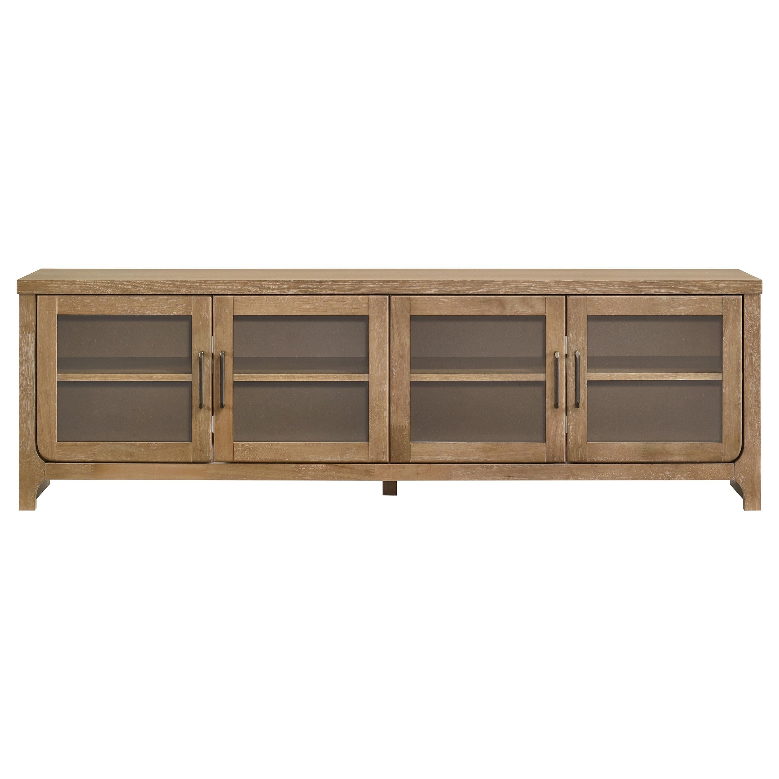  Coaster Furniture Brenham 720130 79-inch 4-door TV Stand Media Console - Washed Oak IMAGE 12