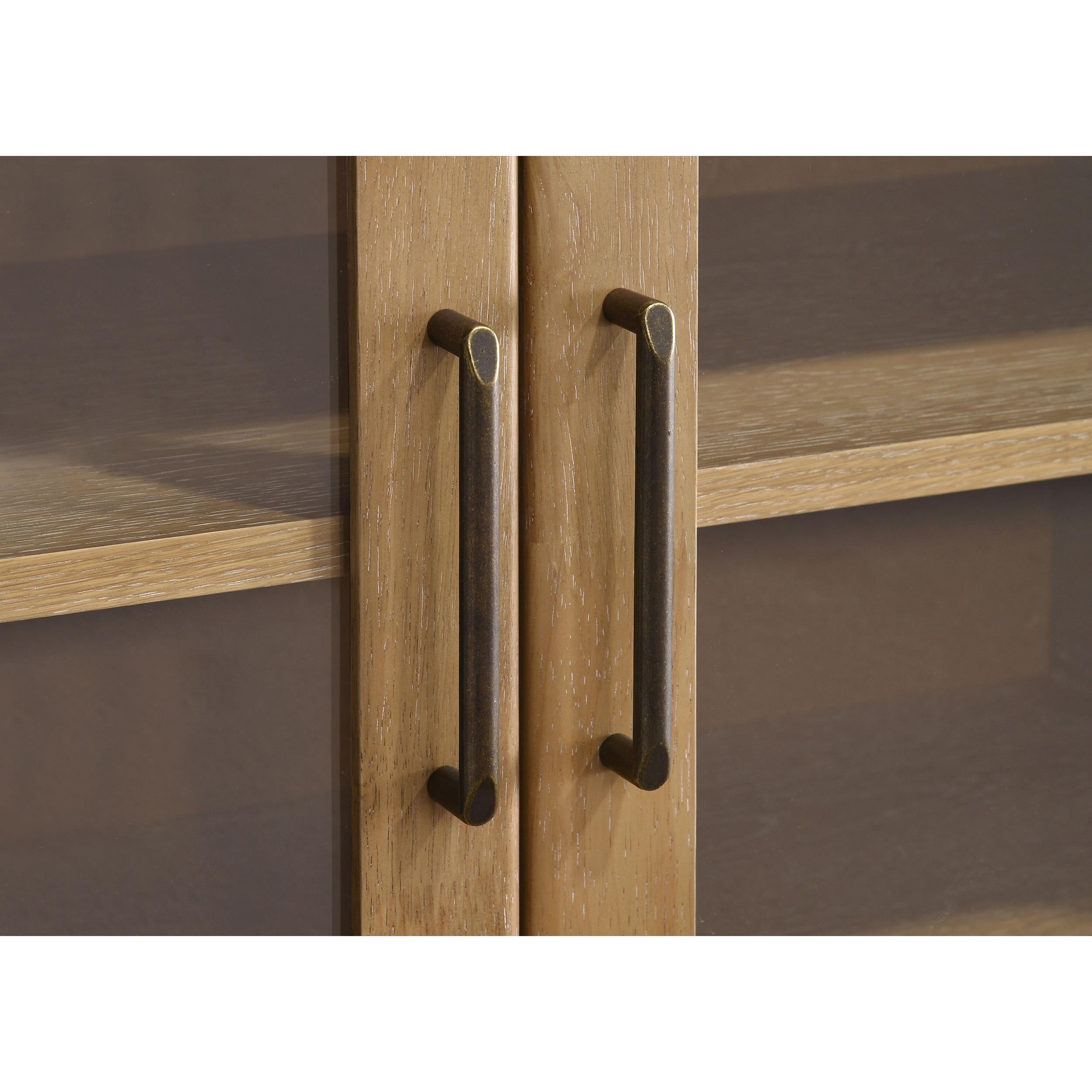  Coaster Furniture Brenham 720130 79-inch 4-door TV Stand Media Console - Washed Oak IMAGE 5