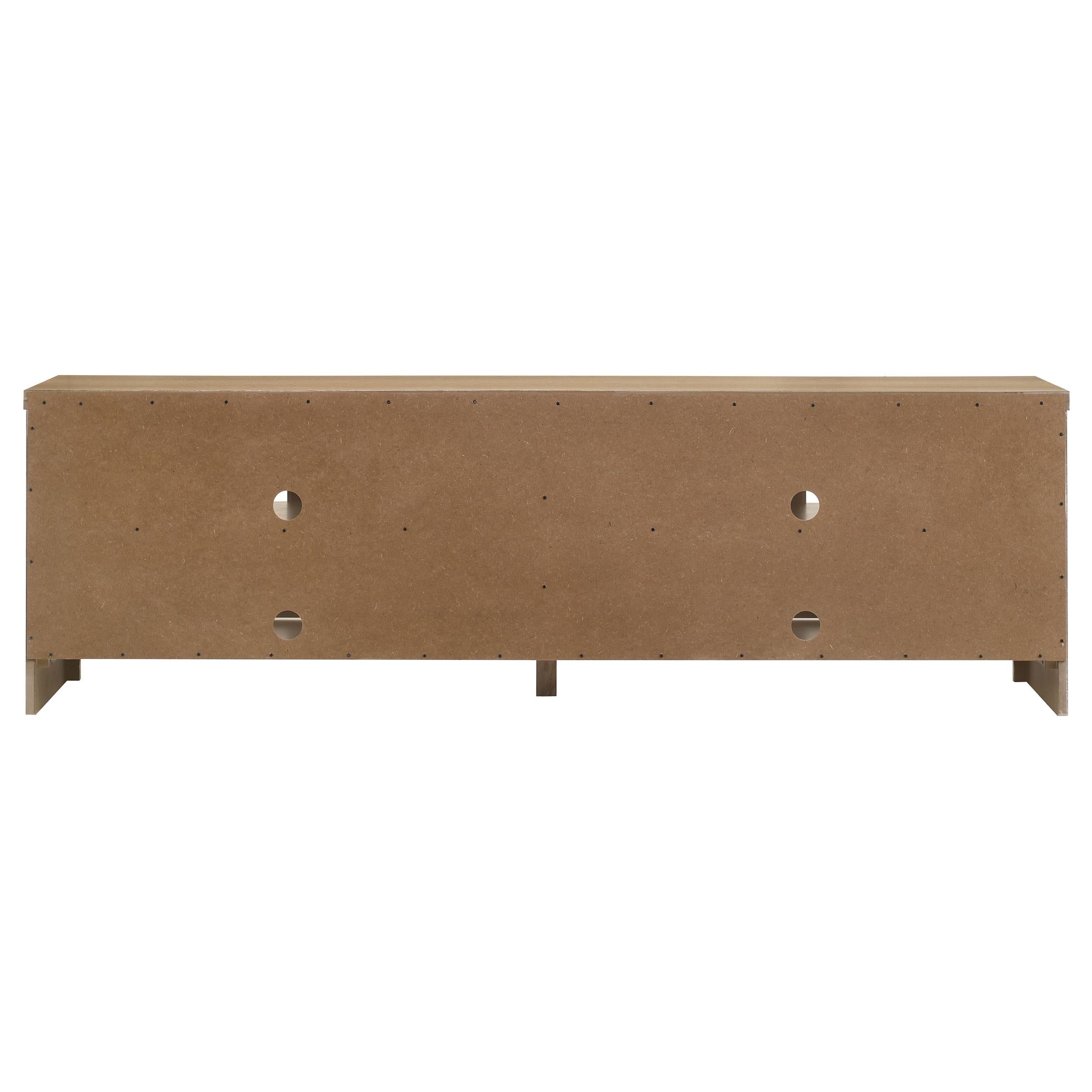  Coaster Furniture Brenham 720130 79-inch 4-door TV Stand Media Console - Washed Oak IMAGE 7