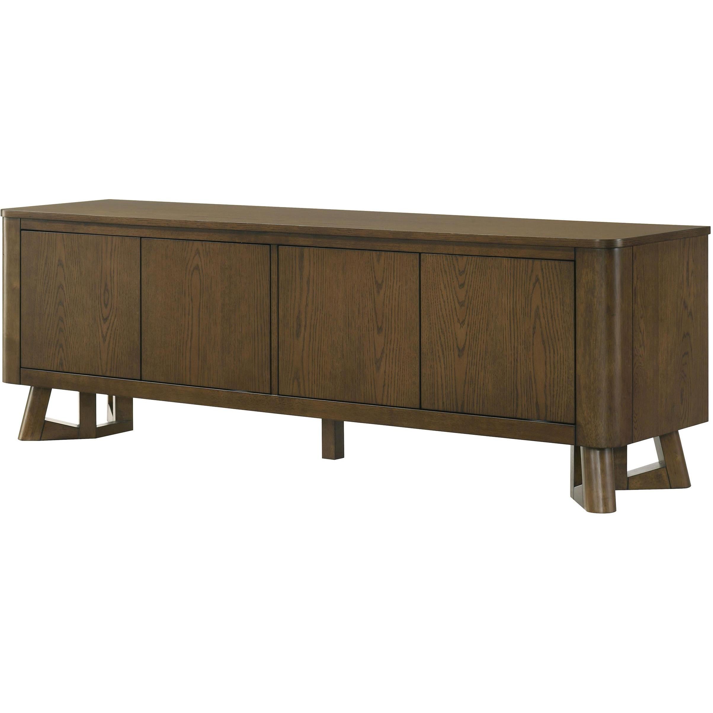  Coaster Furniture Trotter 720133 71-inch 4-Door Wood TV Stand Media Console - Brown IMAGE 6