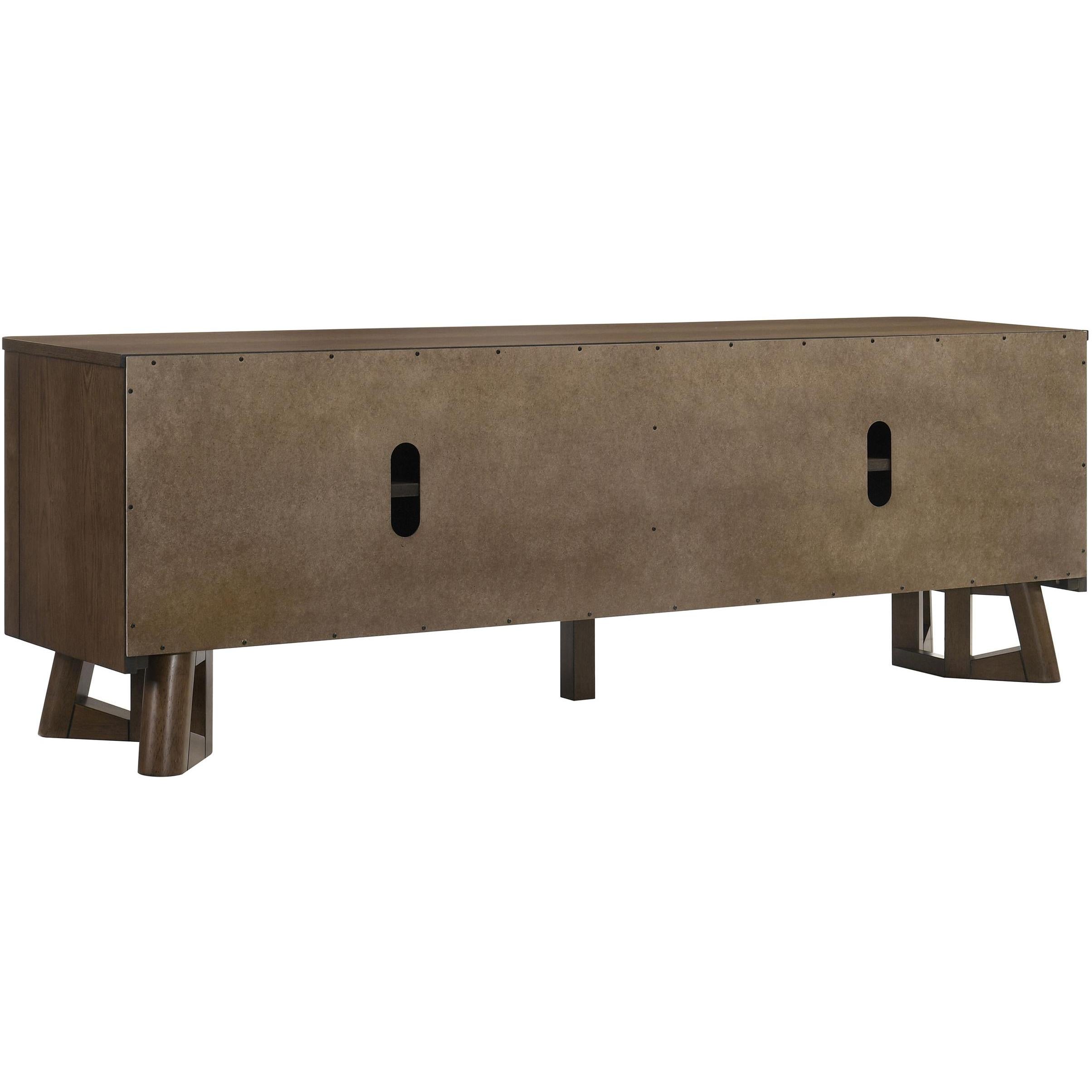  Coaster Furniture Trotter 720133 71-inch 4-Door Wood TV Stand Media Console - Brown IMAGE 8