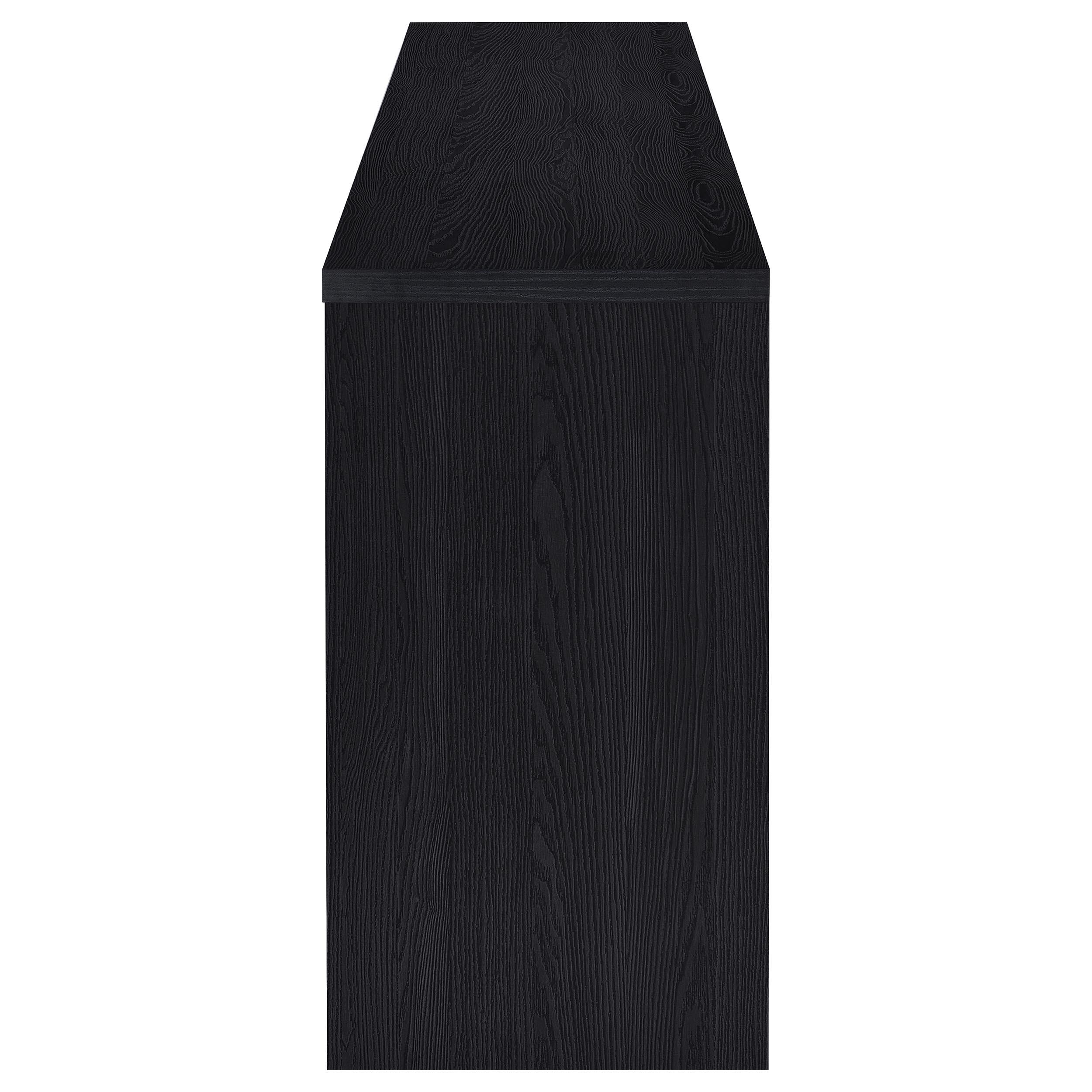  Coaster Furniture Denison 720223 79-inch 4-door TV Stand Media Console - Black IMAGE 3