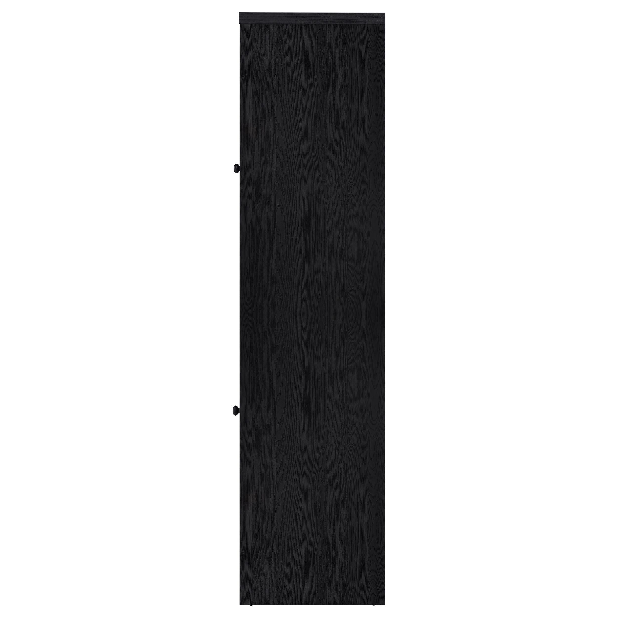  Coaster Furniture Denison 720223-SET 3-piece Entertainment Center 79-inch TV Stand - Black IMAGE 5