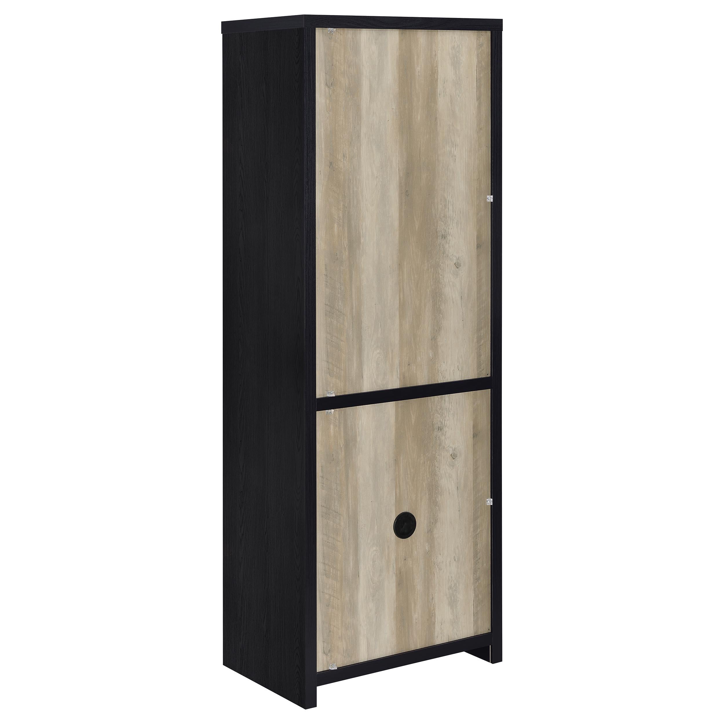 Coaster Furniture Denison 720223-SET 3-piece Entertainment Center 79-inch TV Stand - Black IMAGE 7
