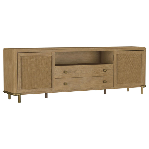 Coaster Furniture Arini 720253 Rattan Cane 2-door TV Stand Media Console - Sand Wash