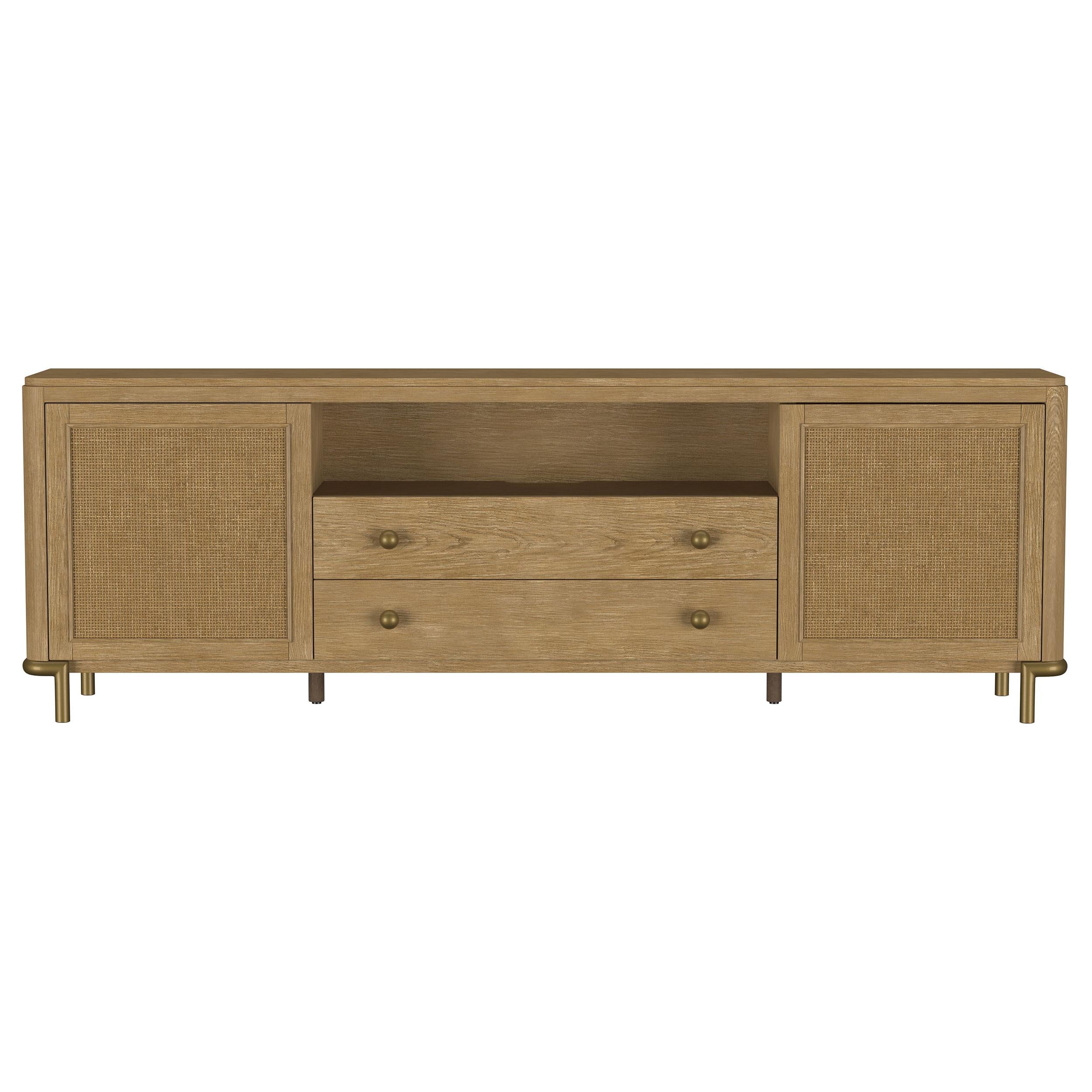  Coaster Furniture Arini 720253 Rattan Cane 2-door TV Stand Media Console - Sand Wash IMAGE 13