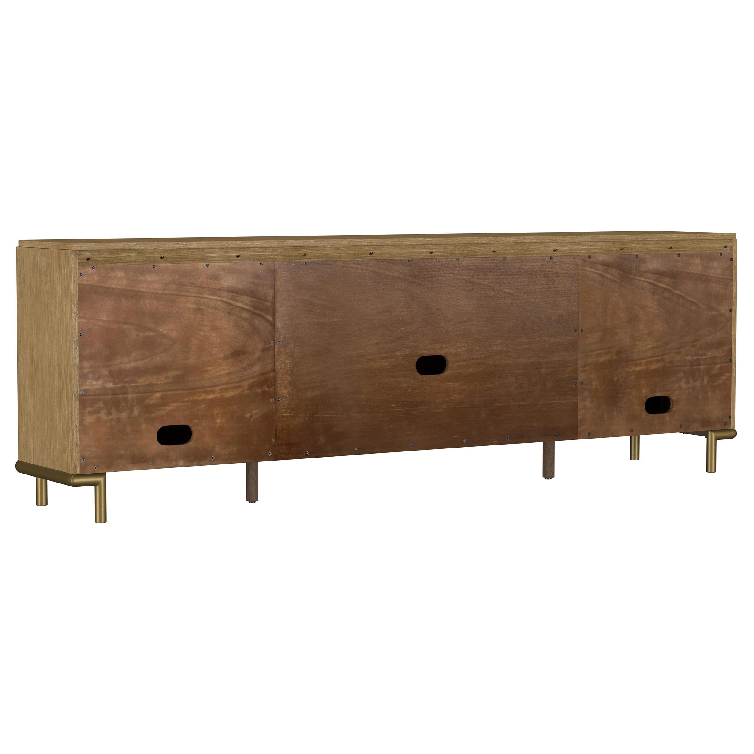 Coaster Furniture Arini 720253 Rattan Cane 2-door TV Stand Media Console - Sand Wash IMAGE 4