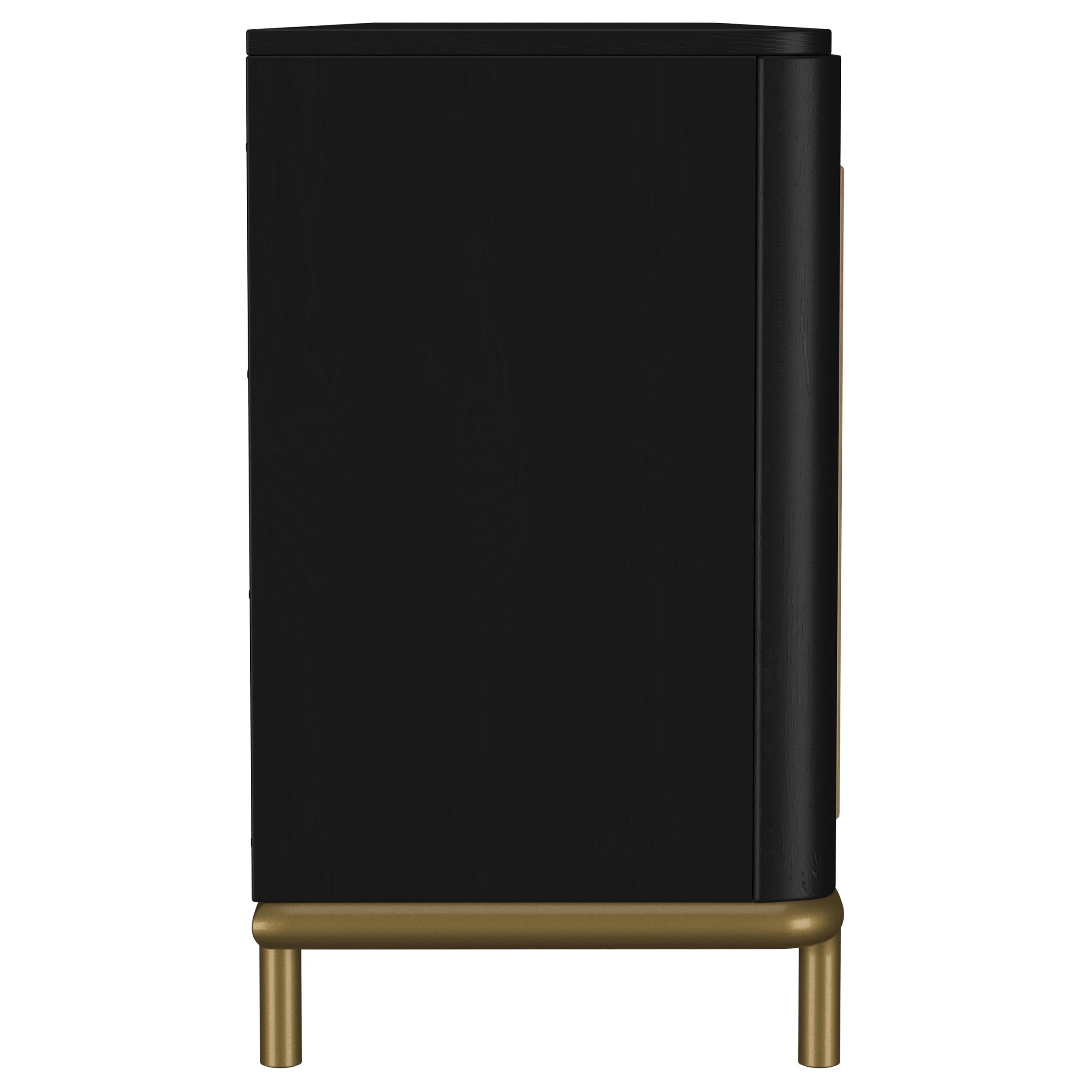  Coaster Furniture Arini 720263 Rattan Cane 2-door TV Stand Media Console - Black IMAGE 11