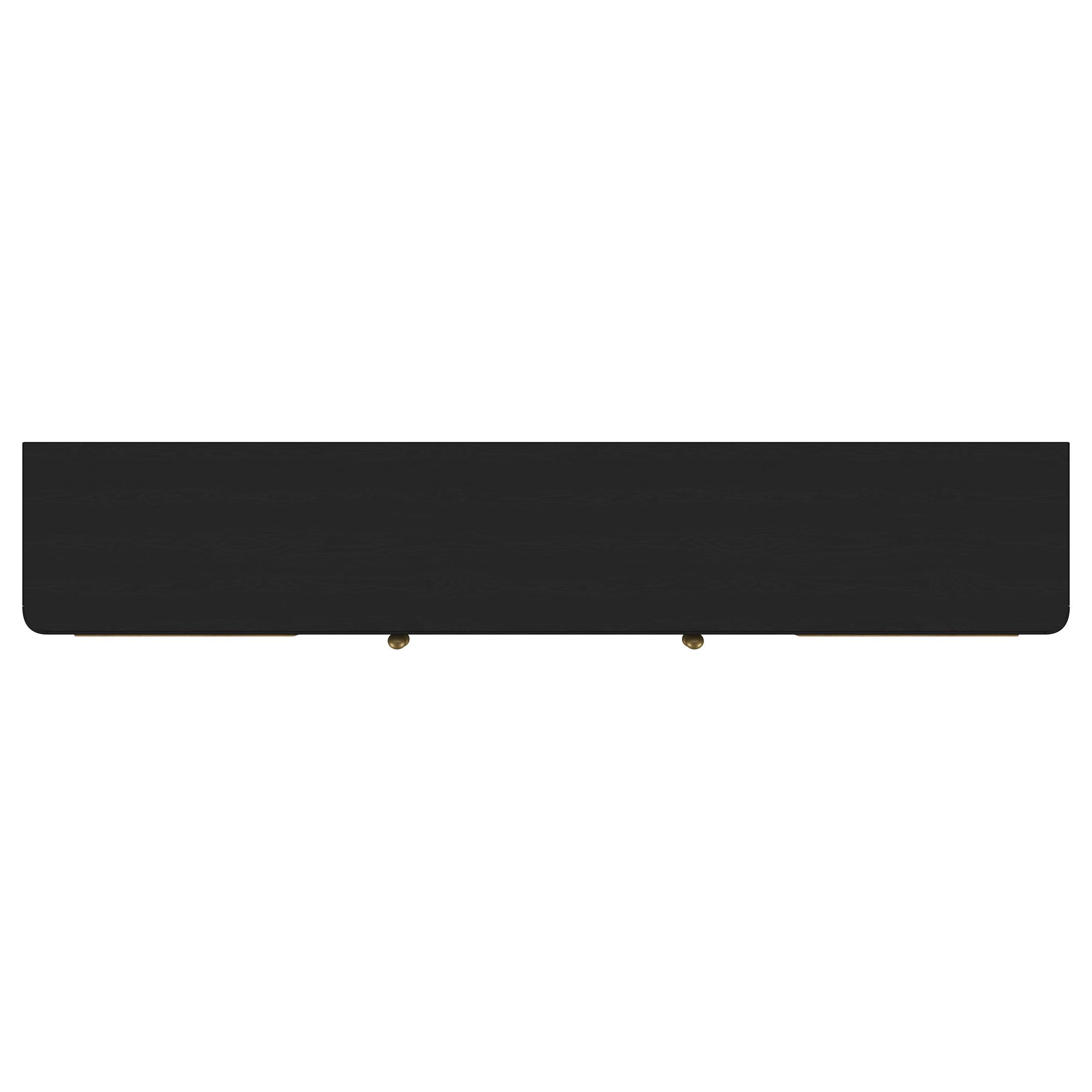  Coaster Furniture Arini 720263 Rattan Cane 2-door TV Stand Media Console - Black IMAGE 2