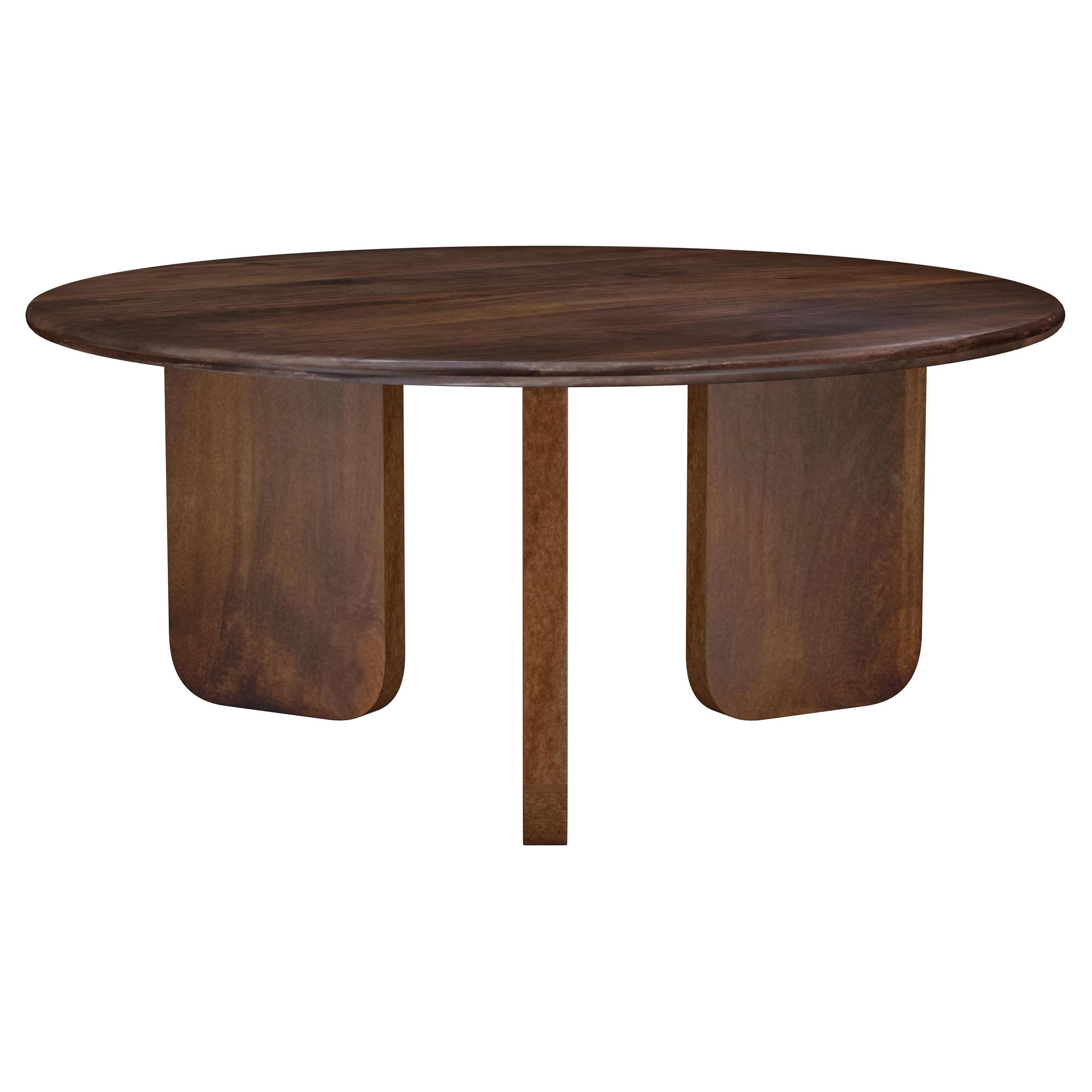  Coaster Furniture Dale 721998-S3 3-piece Solid Wood Coffee and End Table Set - Brown IMAGE 3