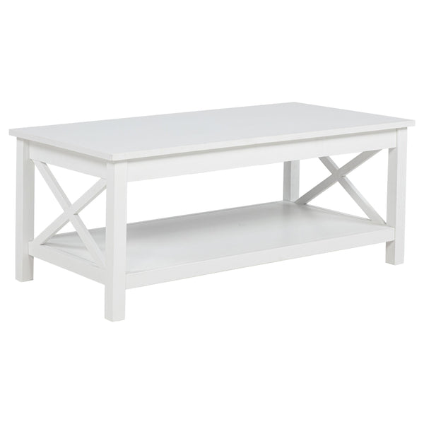 Coaster Furniture Skyview 722088 44-inch Rectangular Lift Top Coffee Table - White