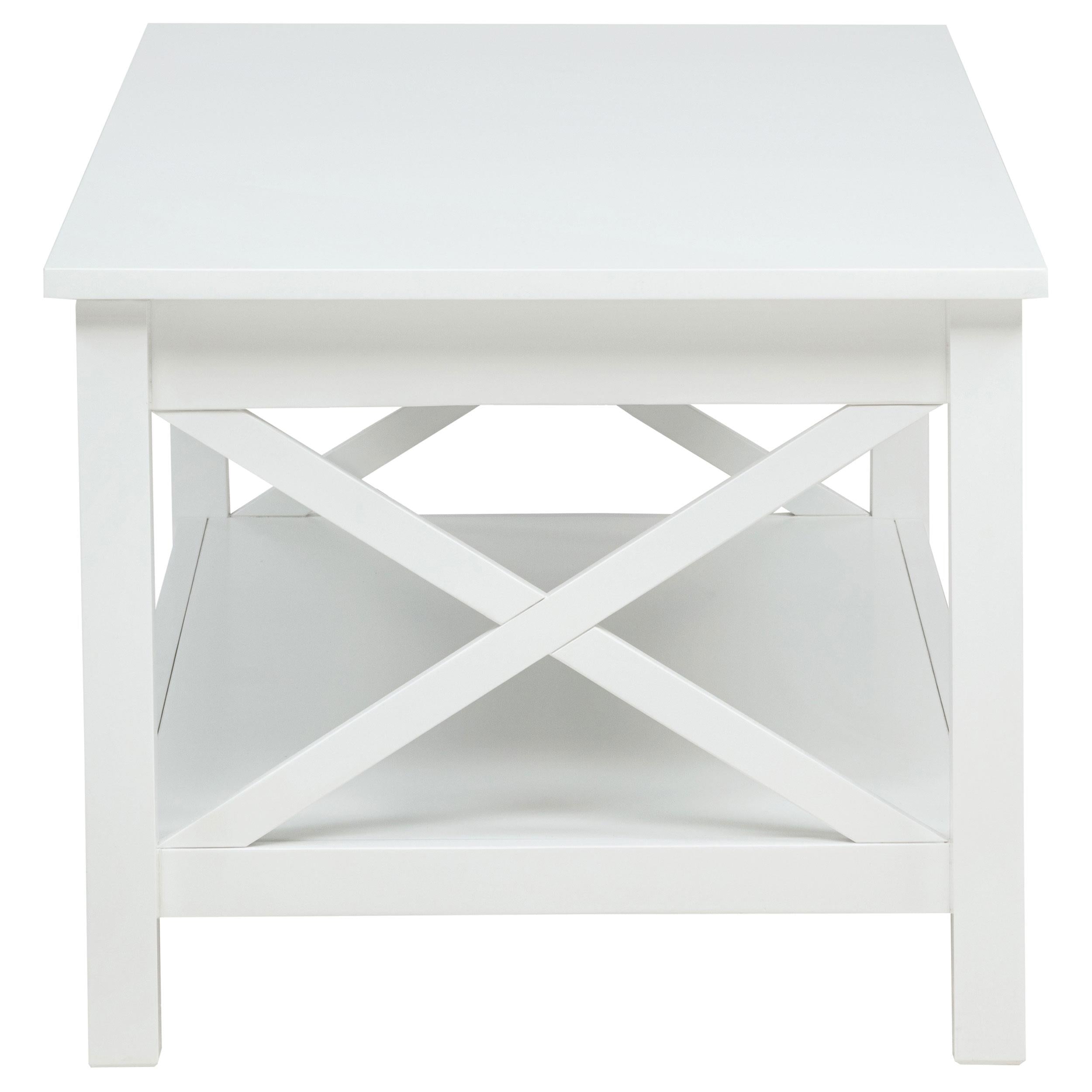  Coaster Furniture Skyview 722088 44-inch Rectangular Lift Top Coffee Table - White IMAGE 7