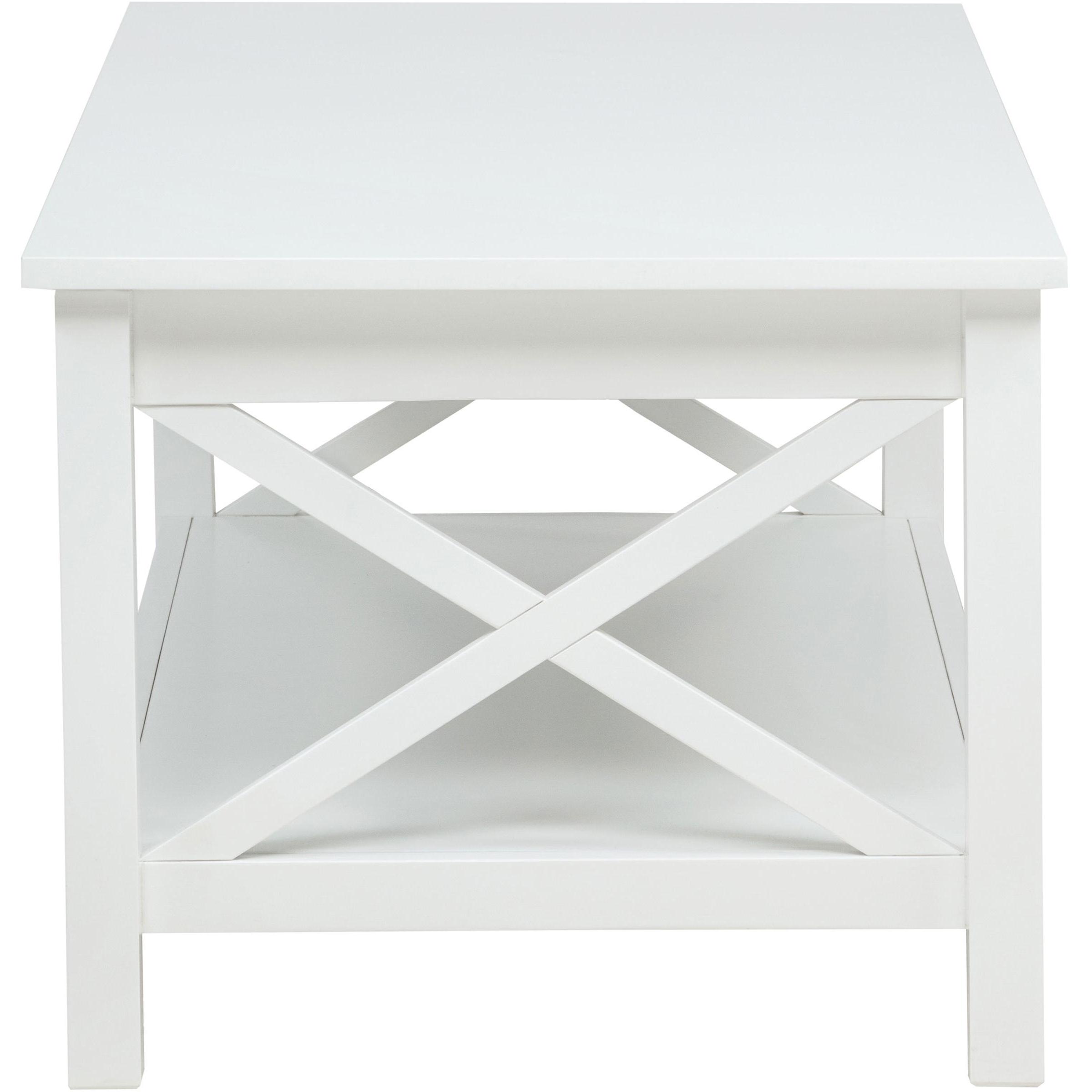  Coaster Furniture Skyview 722088-S3 3-piece Rectangular Lift Top Coffee Table Set - White IMAGE 10
