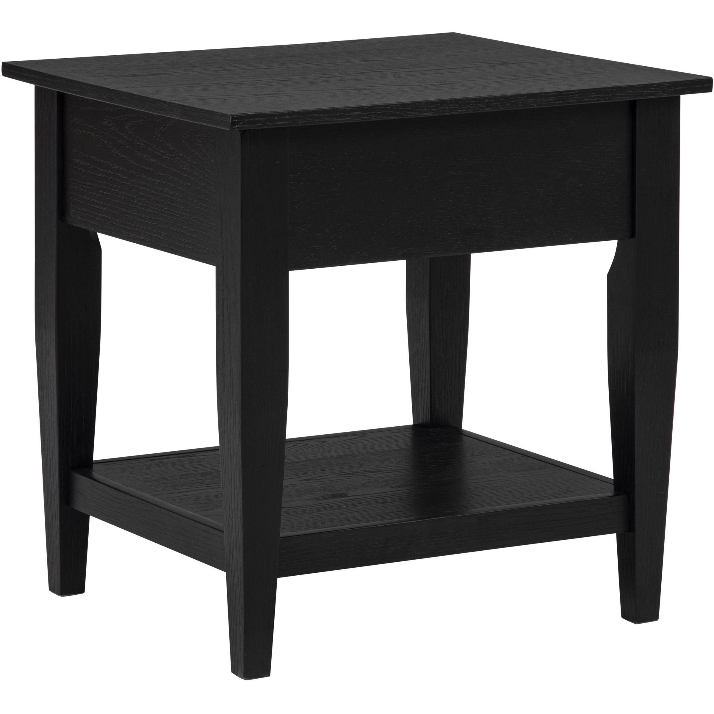  Coaster Furniture Lindenton 722727 1-drawer Wood Occasional End Table - Black IMAGE 8