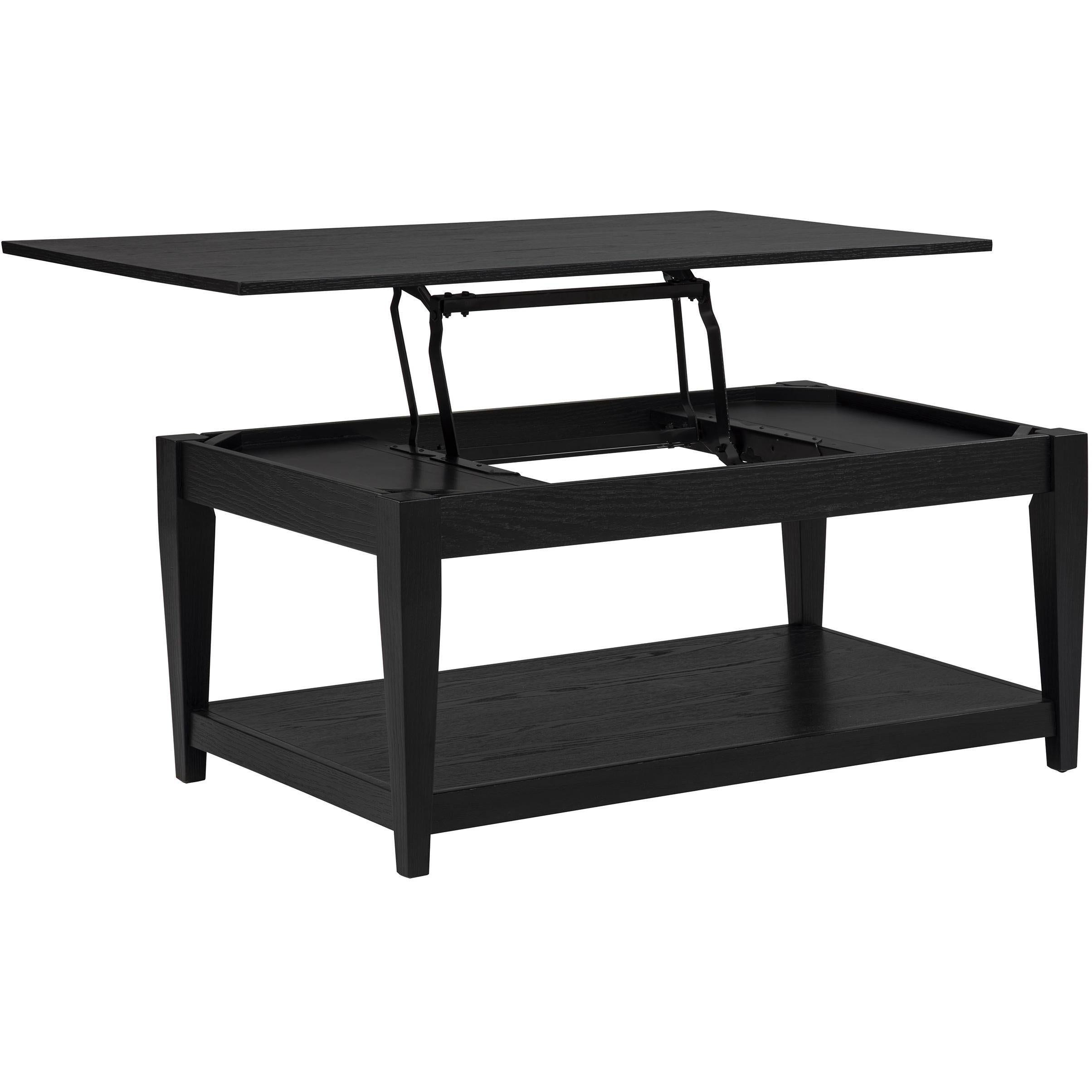  Coaster Furniture Lindenton 722728 Lift-Top Occasional Coffee Table - Black IMAGE 1