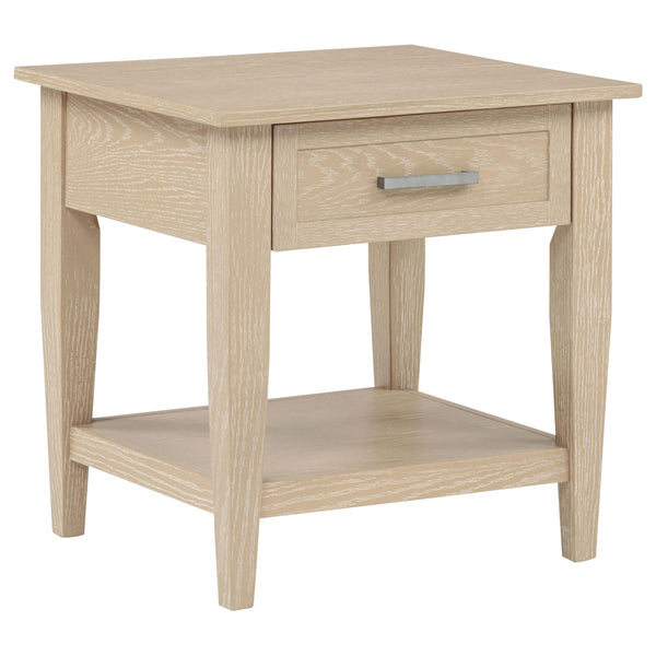 Coaster Furniture Lindenton 722757 1-drawer Wood Occasional End Table - Blonde
