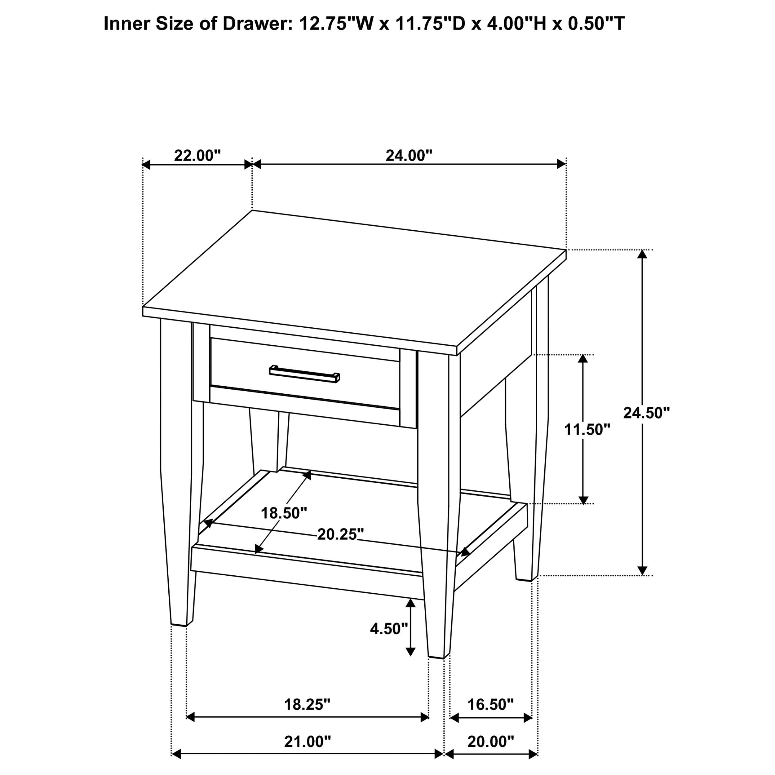 Coaster Furniture Lindenton 722758-S2 2-piece Wood Lift-Top Coffee and End Table Set - Blonde IMAGE 12