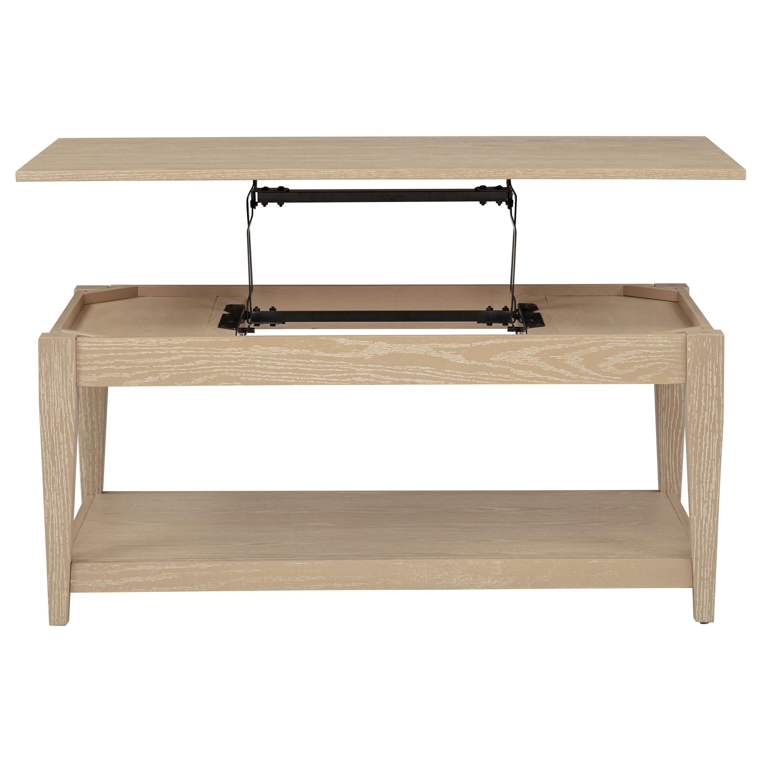  Coaster Furniture Lindenton 722758-S2 2-piece Wood Lift-Top Coffee and End Table Set - Blonde IMAGE 6