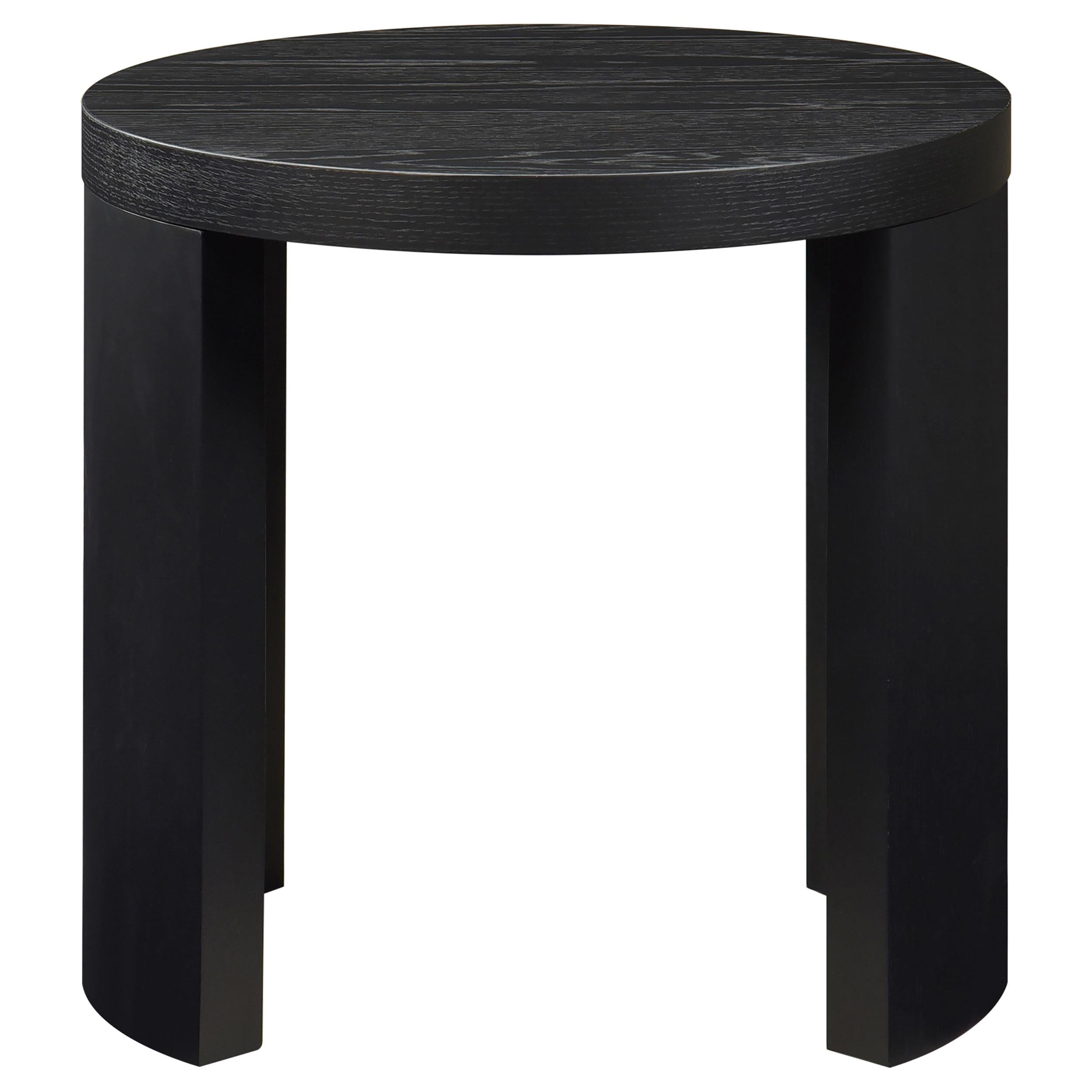  Coaster Furniture Sweeney 722827 24-inch Round Wood Occasional End Table - Black IMAGE 1