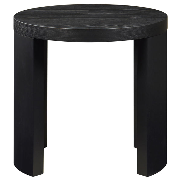 Coaster Furniture Sweeney 722827 24-inch Round Wood Occasional End Table - Black