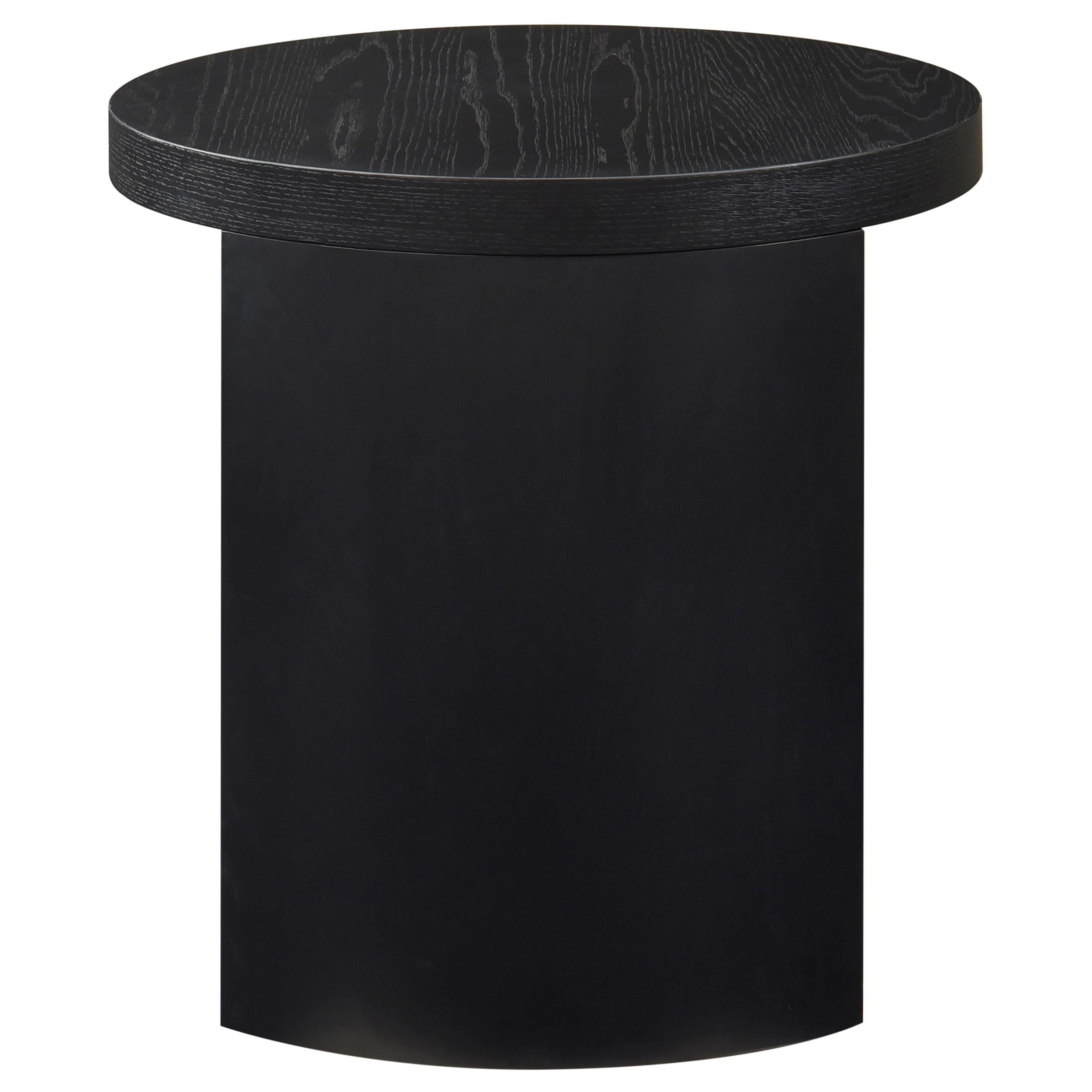  Coaster Furniture Sweeney 722827 24-inch Round Wood Occasional End Table - Black IMAGE 3